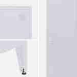 Schrank aus Stahl für das Schlafzimmer, flieder, 4 Ablagefächer, L 38 x P 38 x H 180 cm - Soho Photo5 Schrank aus Stahl für das Schlafzimmer, flieder, 4 Ablagefächer, L 38 x P 38 x H 180 cm - Soho Photo5