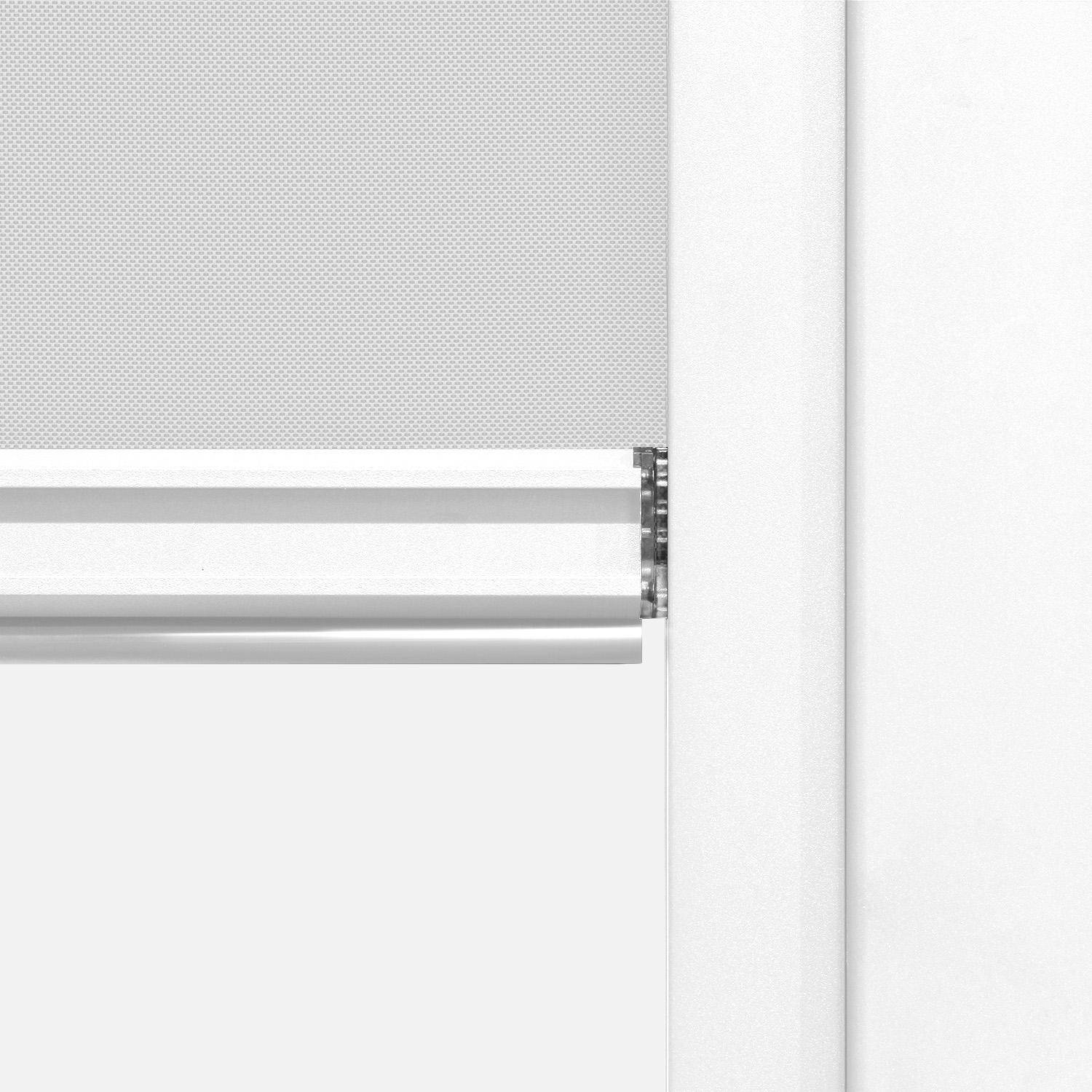 Pérgola bioclimática de aluminio adosada 3x4m + 1 toldo 4m  Blanco - 288x26x12.5 cm,sweeek,Photo4