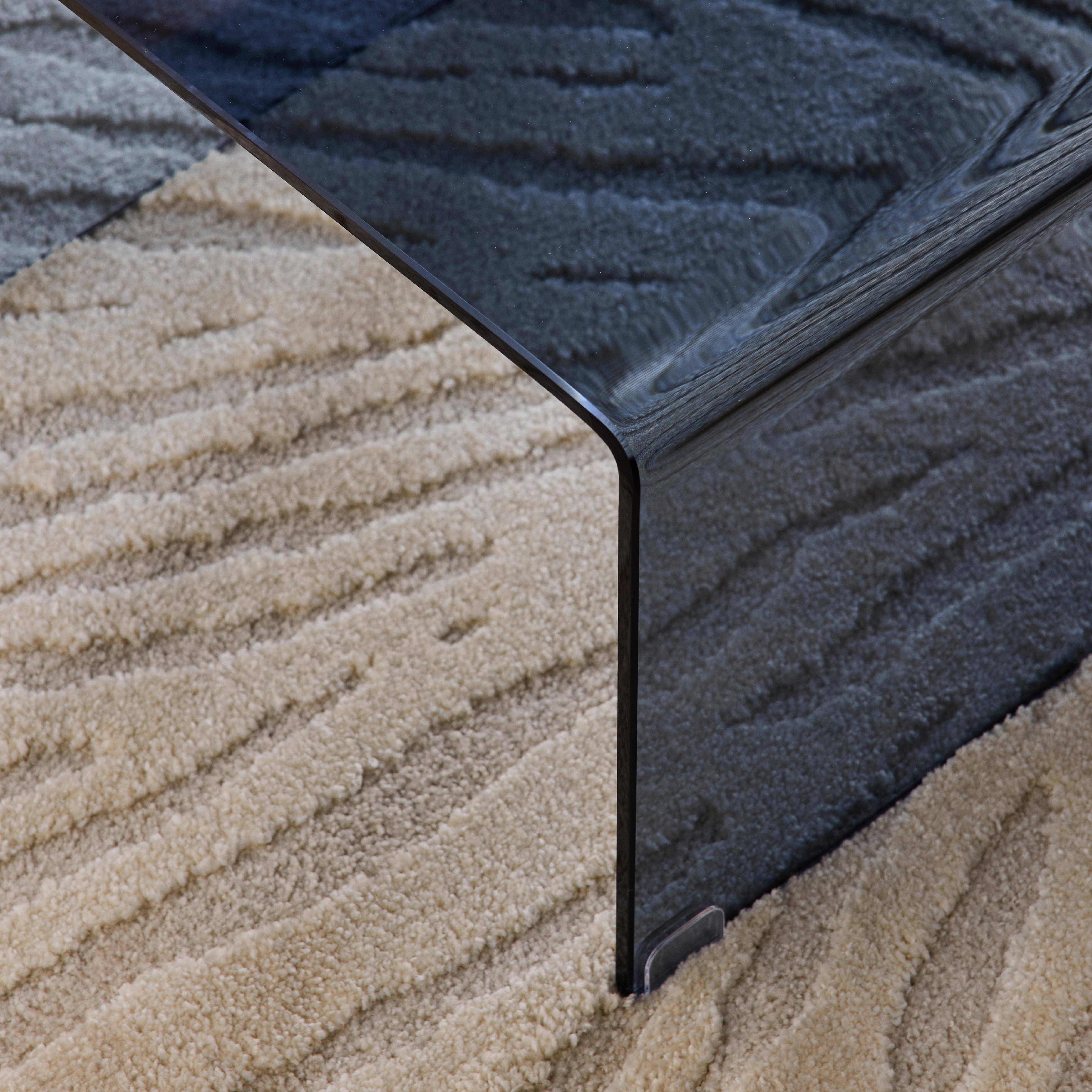 Mesas nido rectangulares y cuadradas de cristal templado Azul gris - 50x45x33 cm,sweeek,Photo3