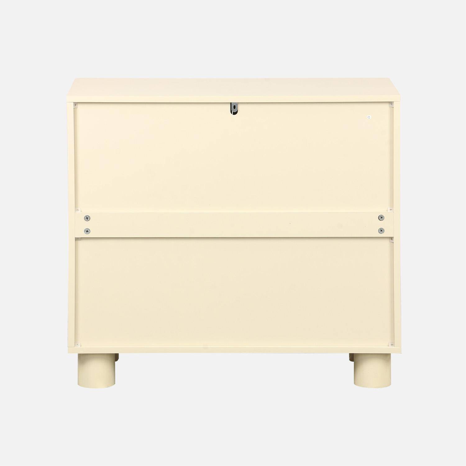 Buffet décor bois beige 2 portes 80cm Pondi Photo4