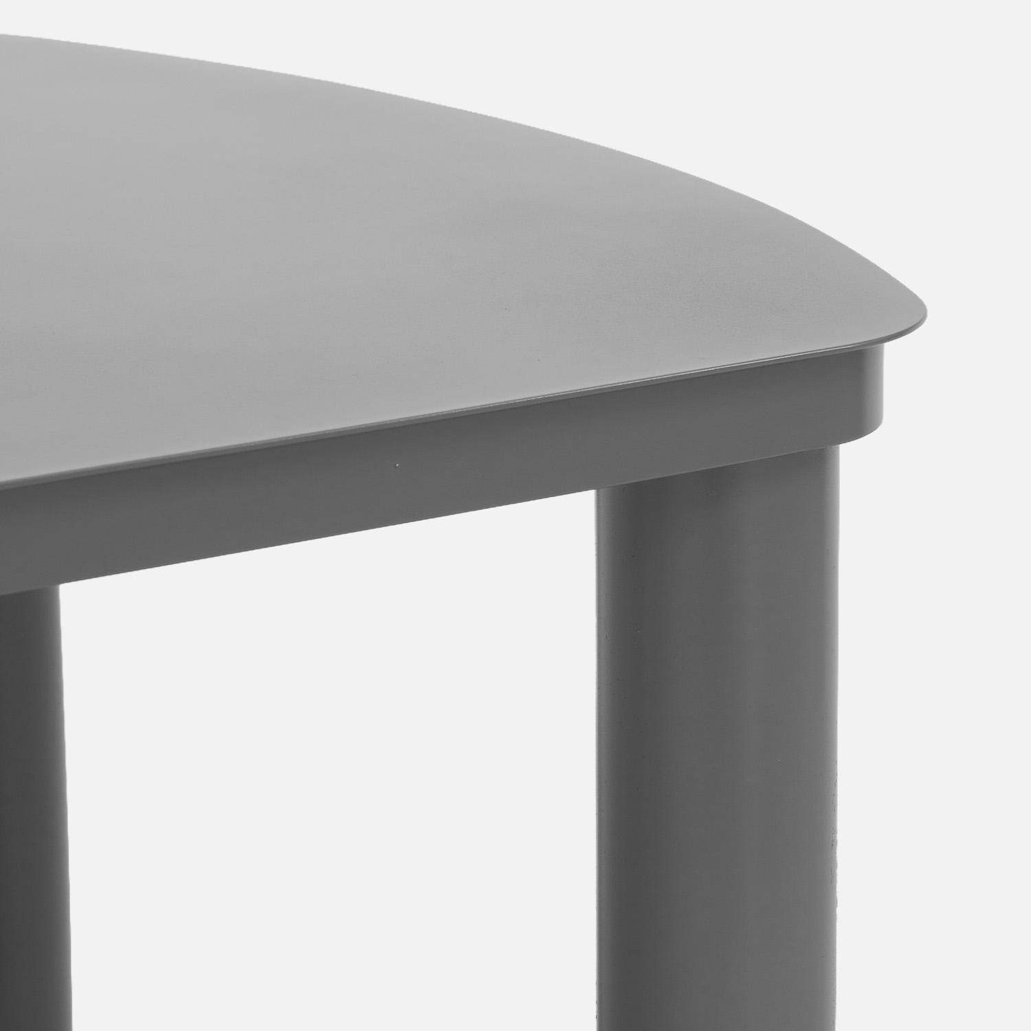 Aluminum garden table for 10 people 225cm anthracite | sweeek