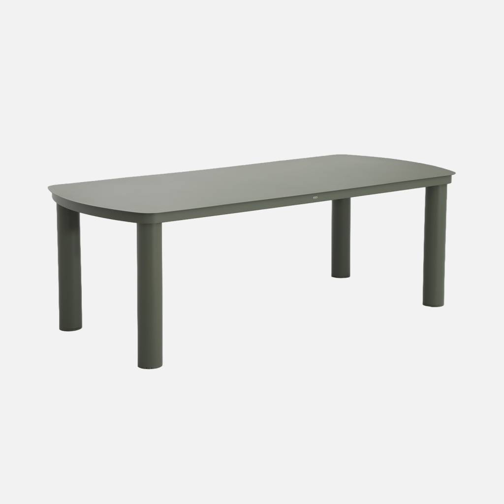 Table de jardin aluminium 10 places kaki
