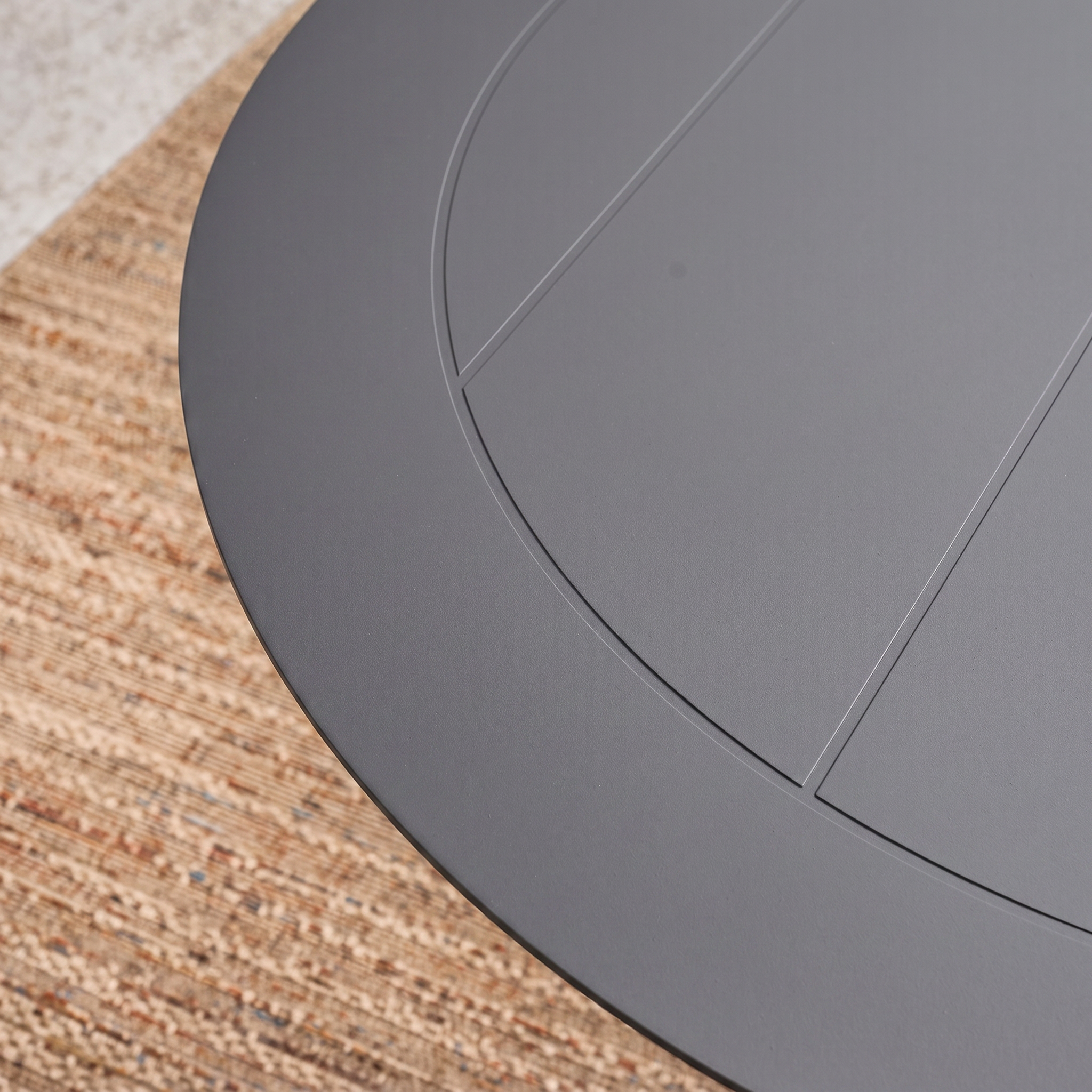 Uitschuifbare ovale aluminium tuintafel voor 10 personen antraciet - Metora,sweeek,Photo8