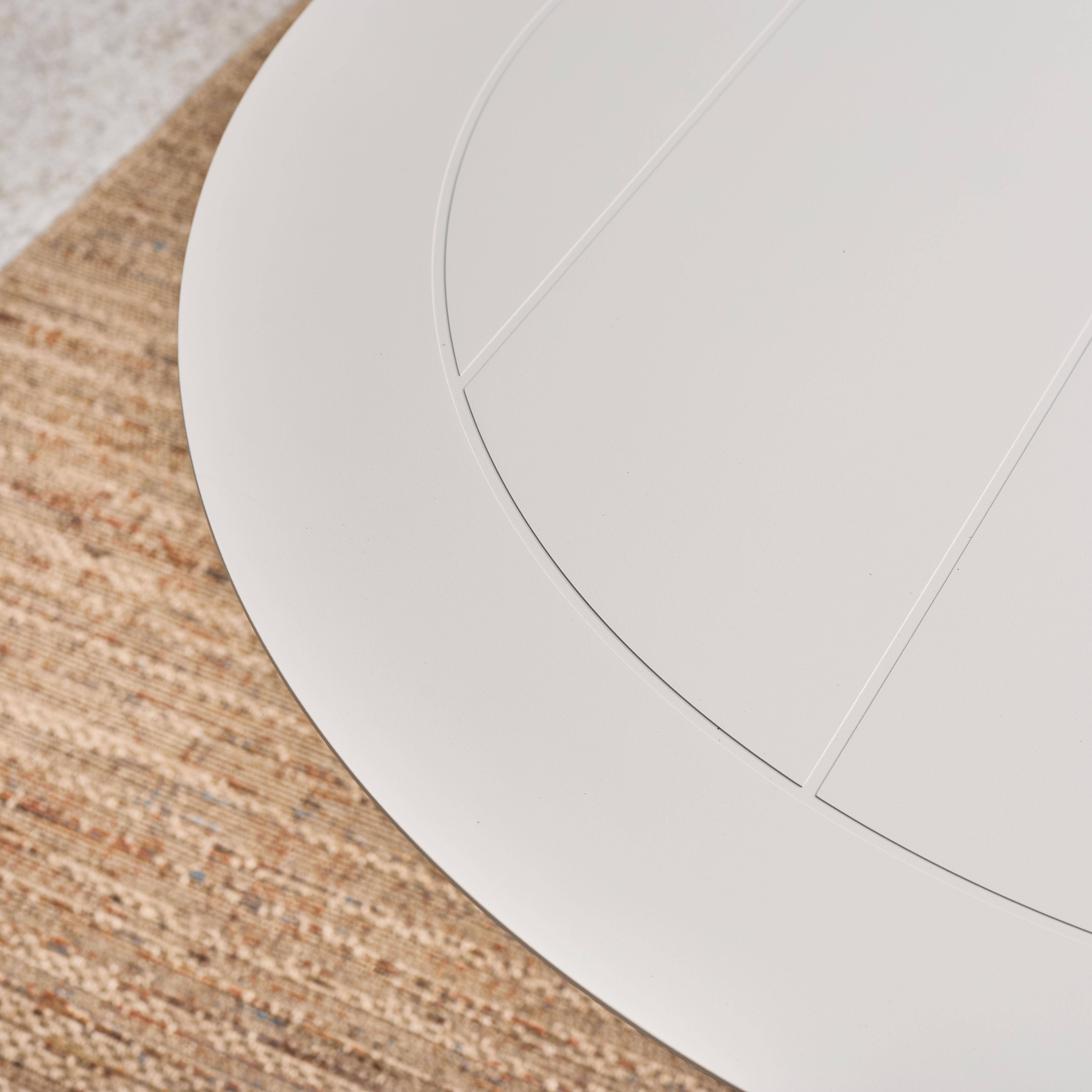 Tavolo da giardino ovale allungabile in alluminio, 10 posti Beige - 280x100x75 cm,sweeek,Photo3