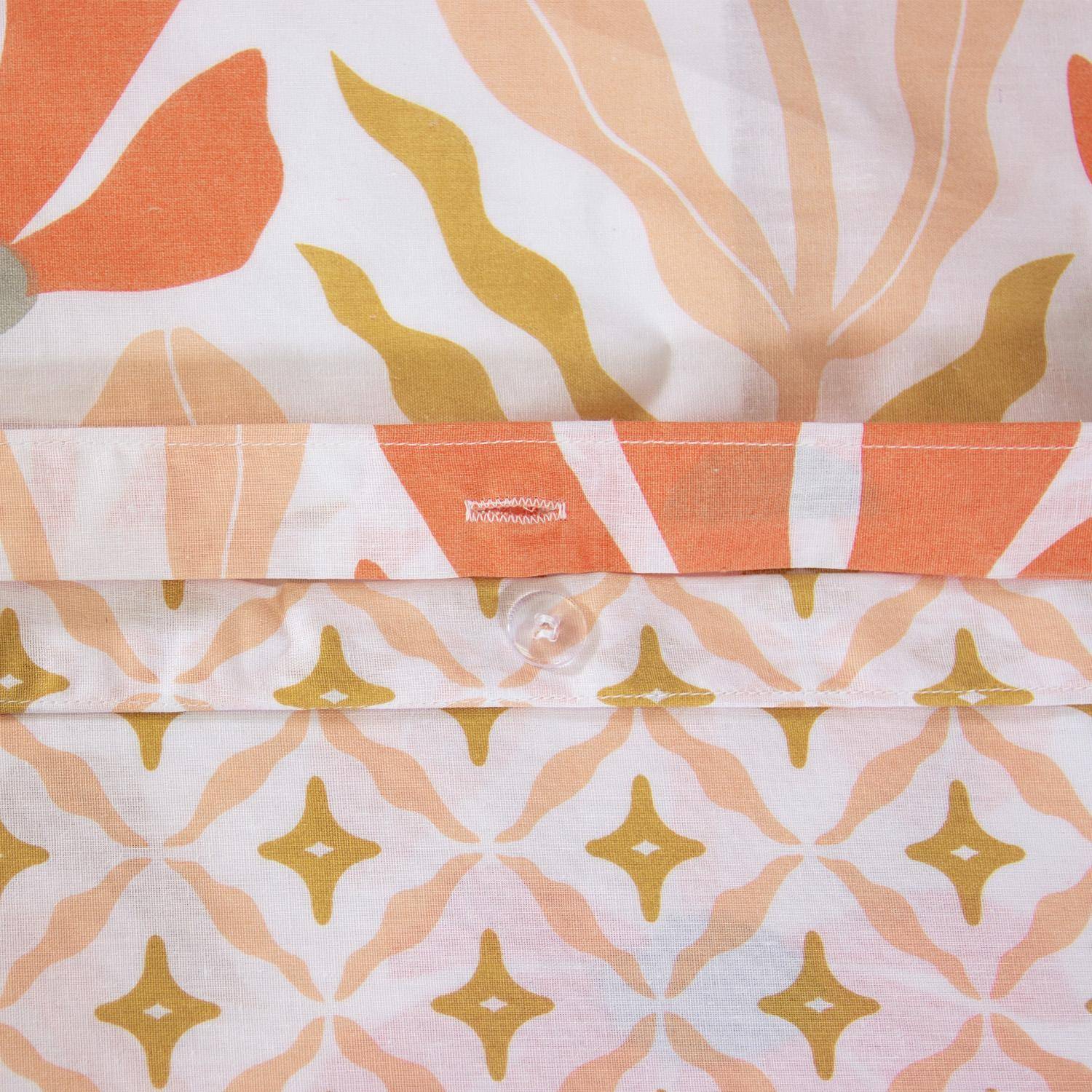 Omkeerbaar tweepersoons beddengoed met bloemenprint 240 x 220cm - Solea,sweeek,Photo3