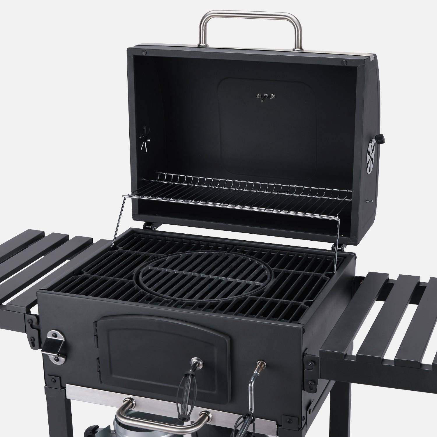 Barbecue a carbonella con copertura, Bernard, Nero,sweeek,Photo7