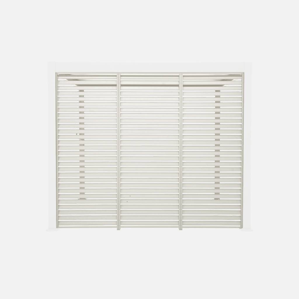 Conjunto de 3 persianas de 1m para pérgola bioclimática,  3x3m V2 4x3m 6x3m , Beige