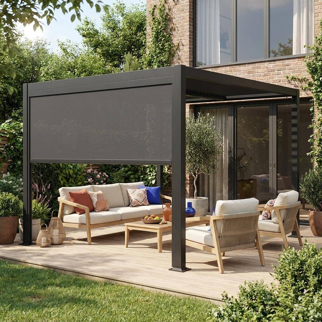 wohnmobil markise sturm Magicbox Sturmband Set, Sturmsicherung für Vorzelt Markise mit 40cm Spiralanker & 3.4m Spanngurten, 8 S-Haken, Kompatibel mit Thule Omnistor & Fiamma Balkonüberdachung nach Maß vom Scapade AirPack Zuladung | Befestigung:26 L | MIK