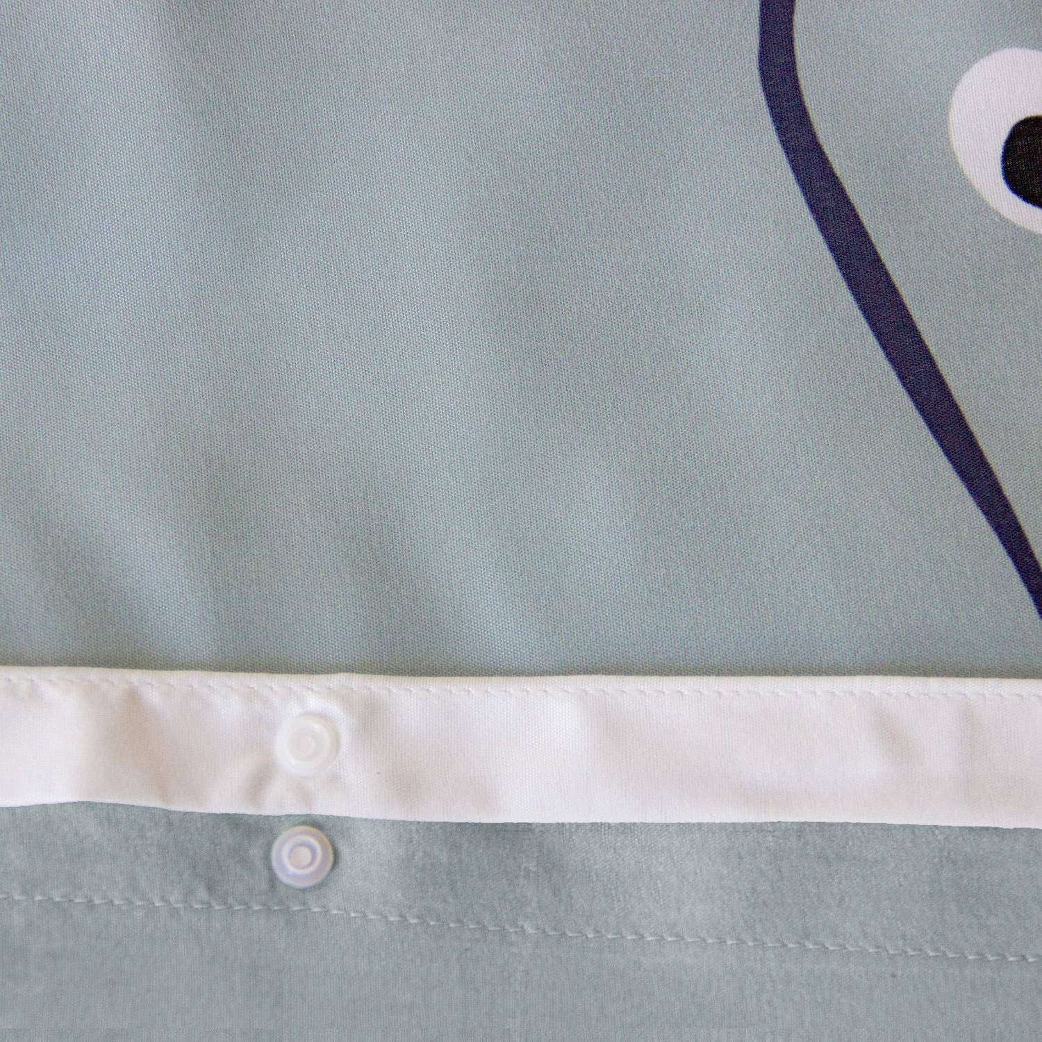 Parure de lit microfibre réversible imprimé éléphant 1 place 140x200cm - Marceau Photo3