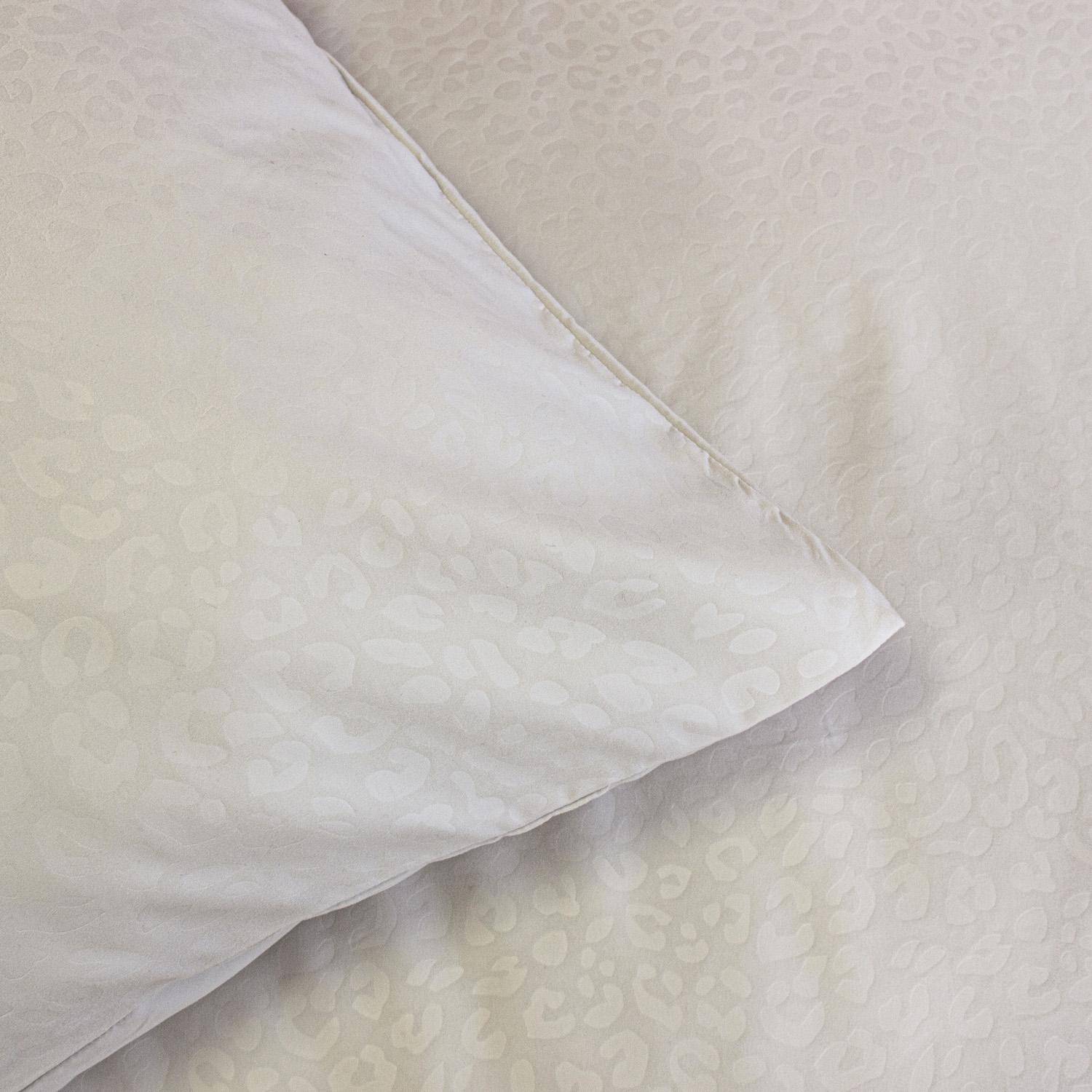 Parure de lit polyester réversible 2 places imprimé léopard 240x220cm - Sophie Photo4