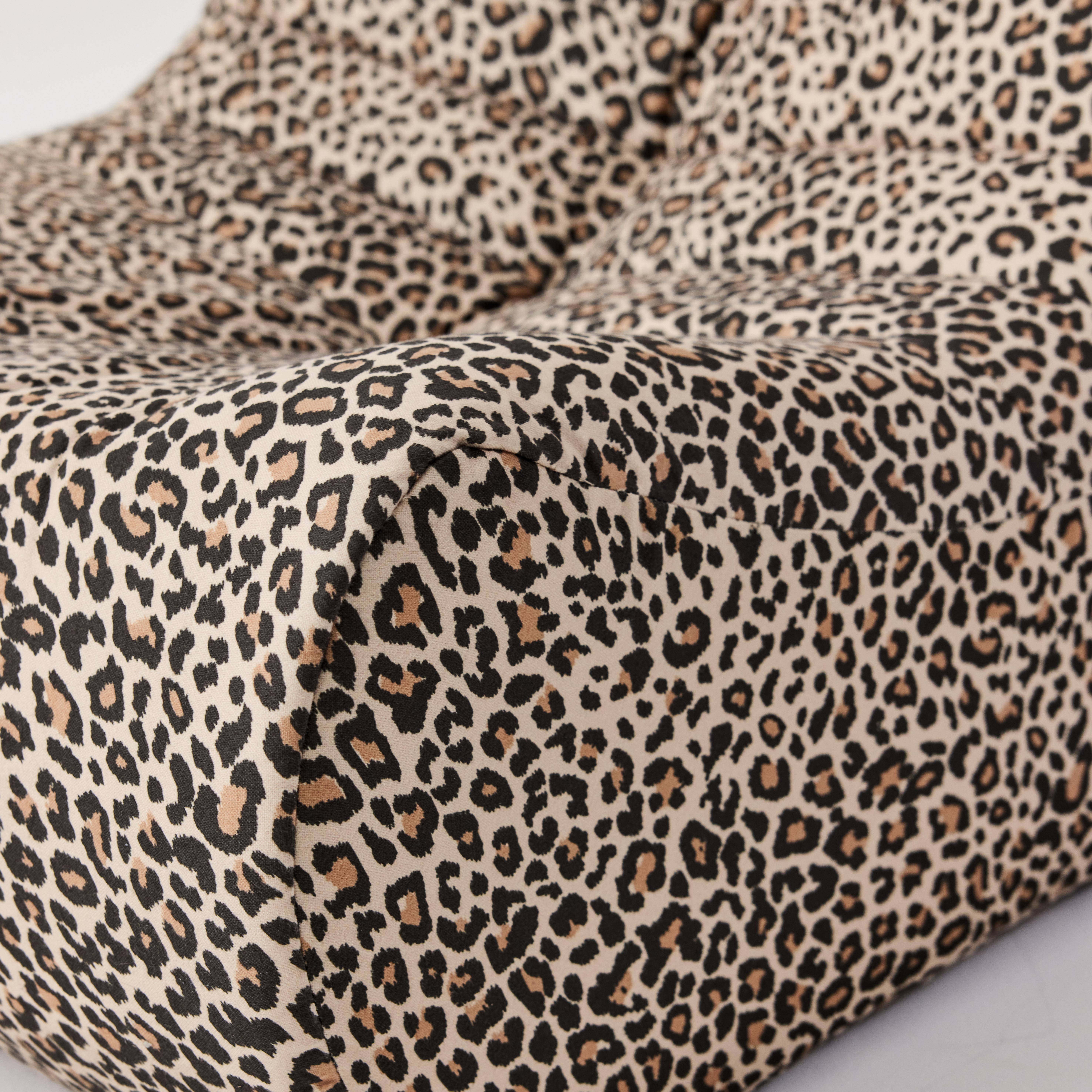 Sessel ohne Armlehne Bezug mit Leopardenmuster - Sokol Photo7