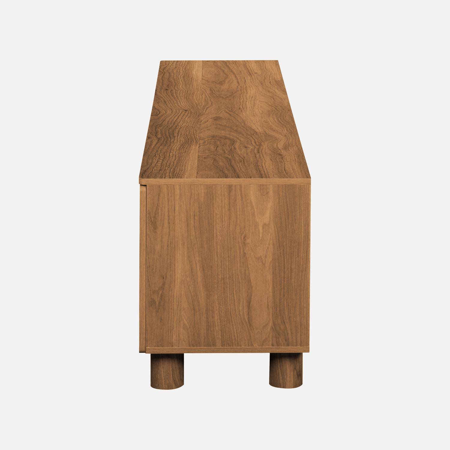 Wood decor TV stand 4 doors 180cm hazel wood effect - Ayana,sweeek,Photo5