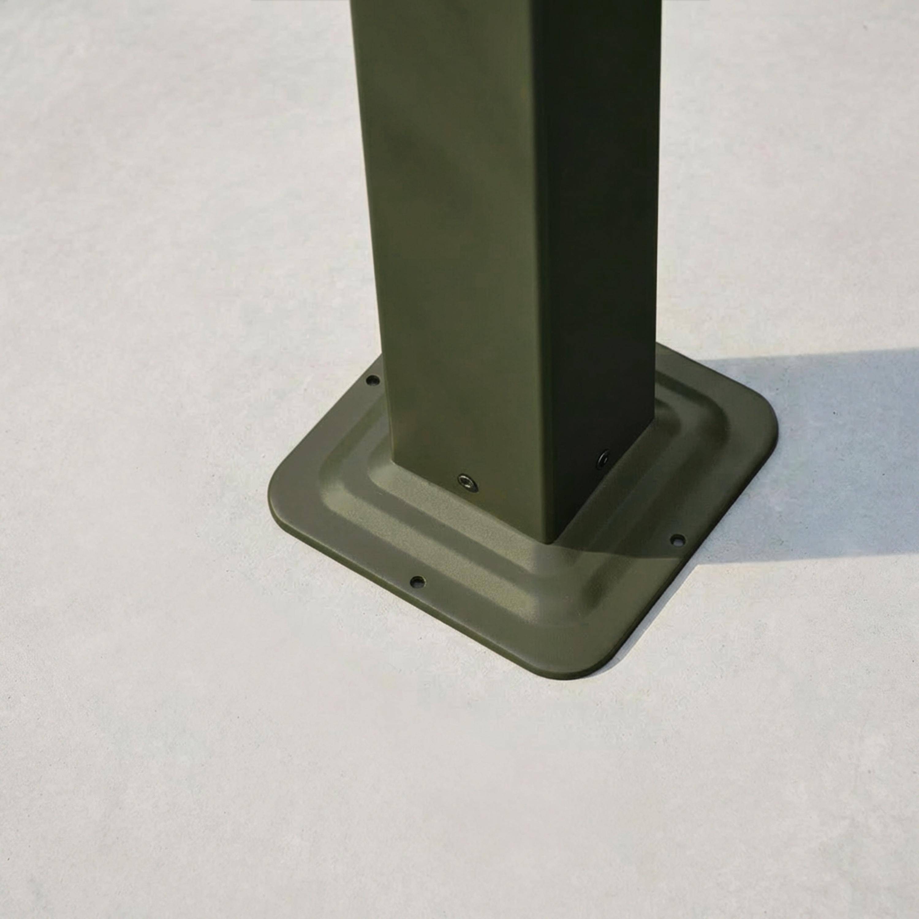 Pergola met lamellendak 4x3m verstelbare lamellen staal en aluminium kaki - Palace Photo5