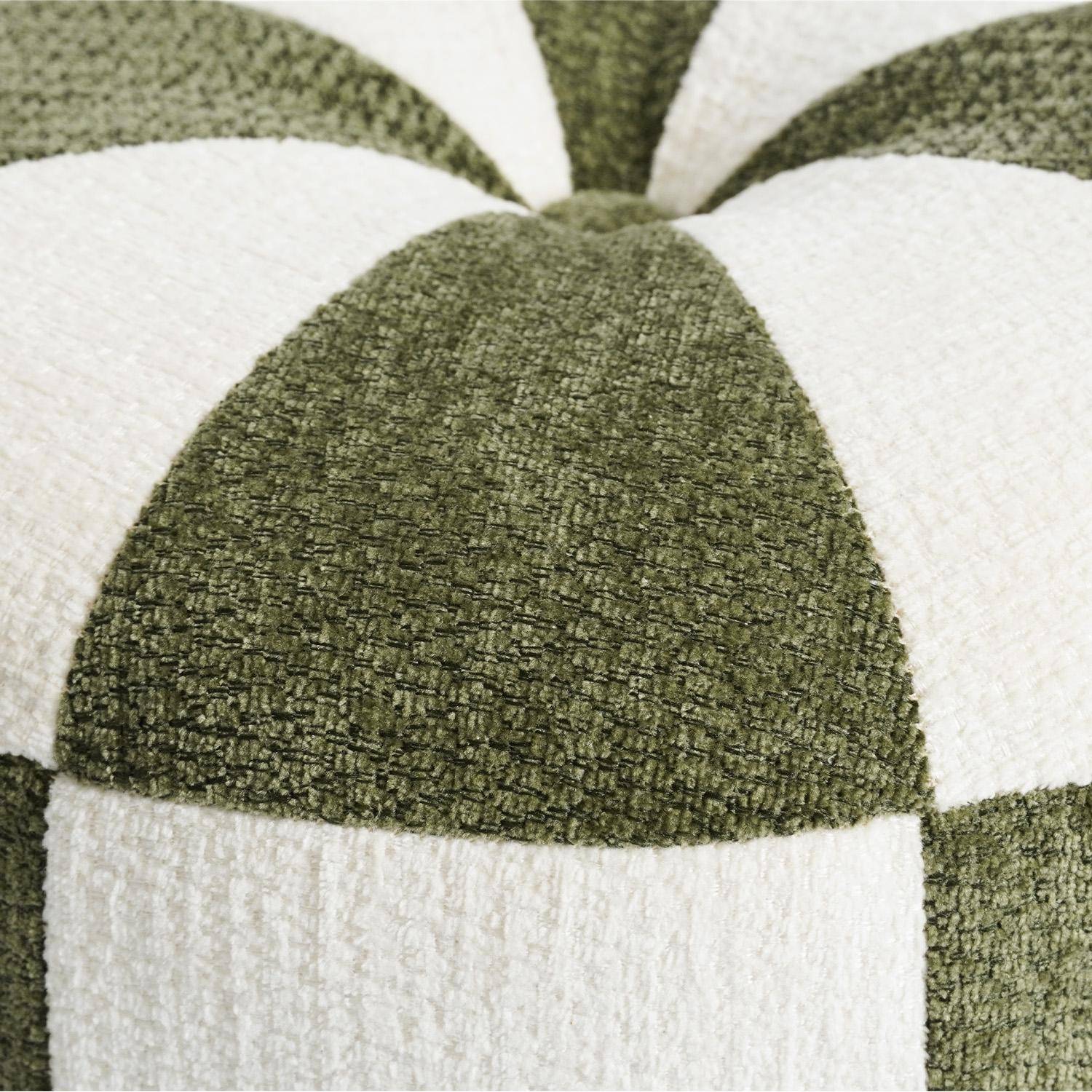 Pouf per bambini in tessuto chenille Verde - 30x30x30 cm,sweeek,Photo2