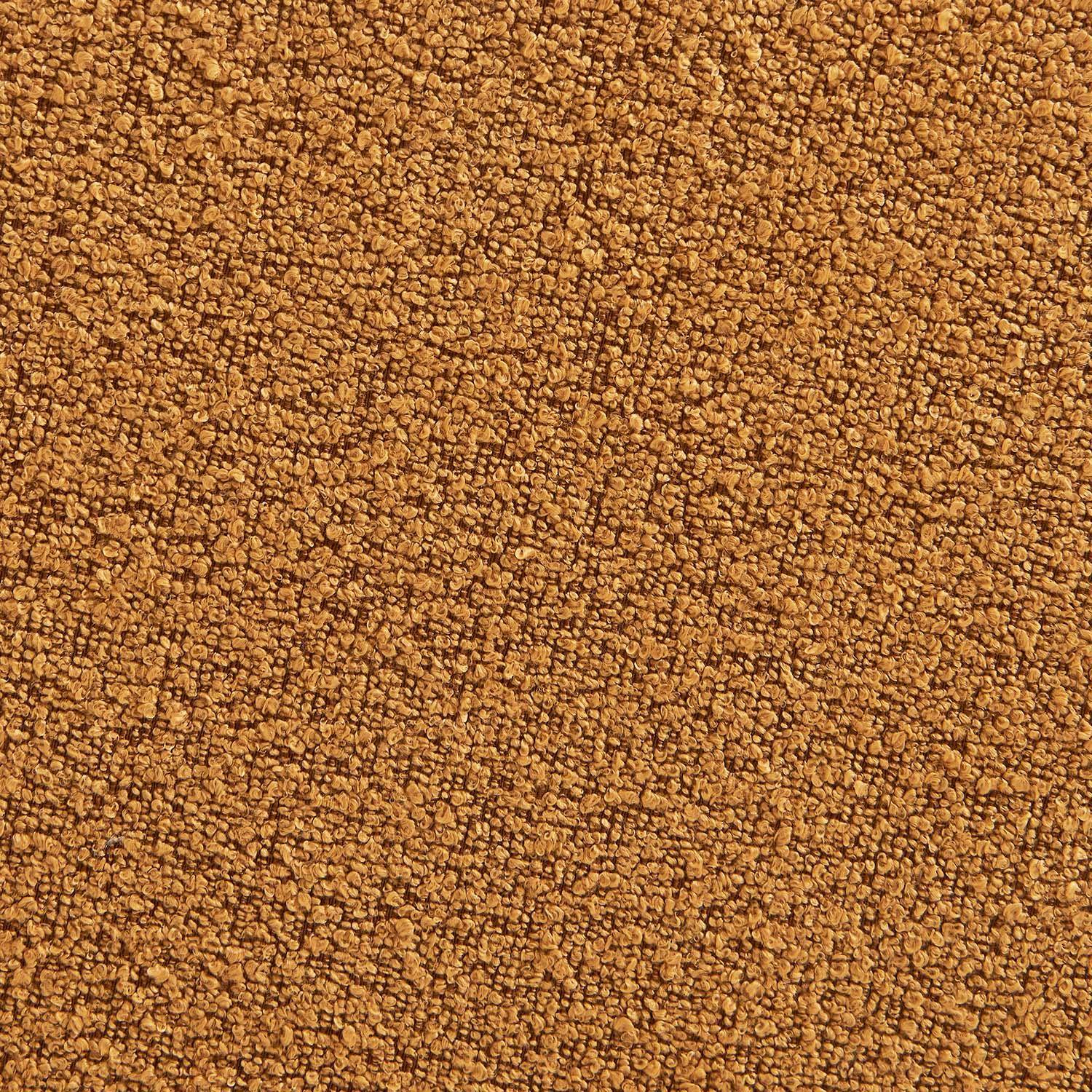Getextureerde bouclé tweezits fauteuil mosterdgeel - Nova Photo4
