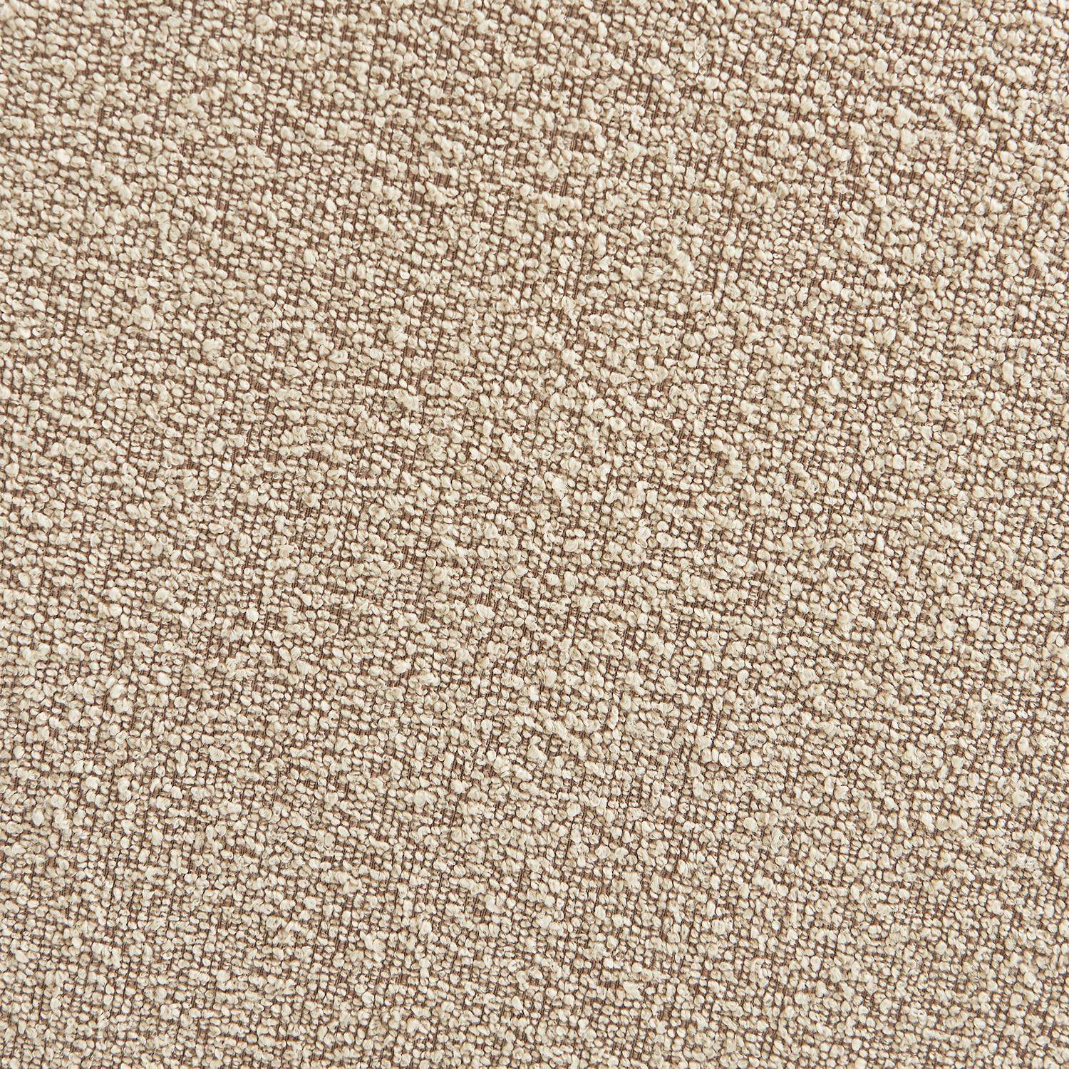 Hocker, Fußhocker mit strukturiertem Bouclé-Bezug beige - Nova,sweeek,Photo3