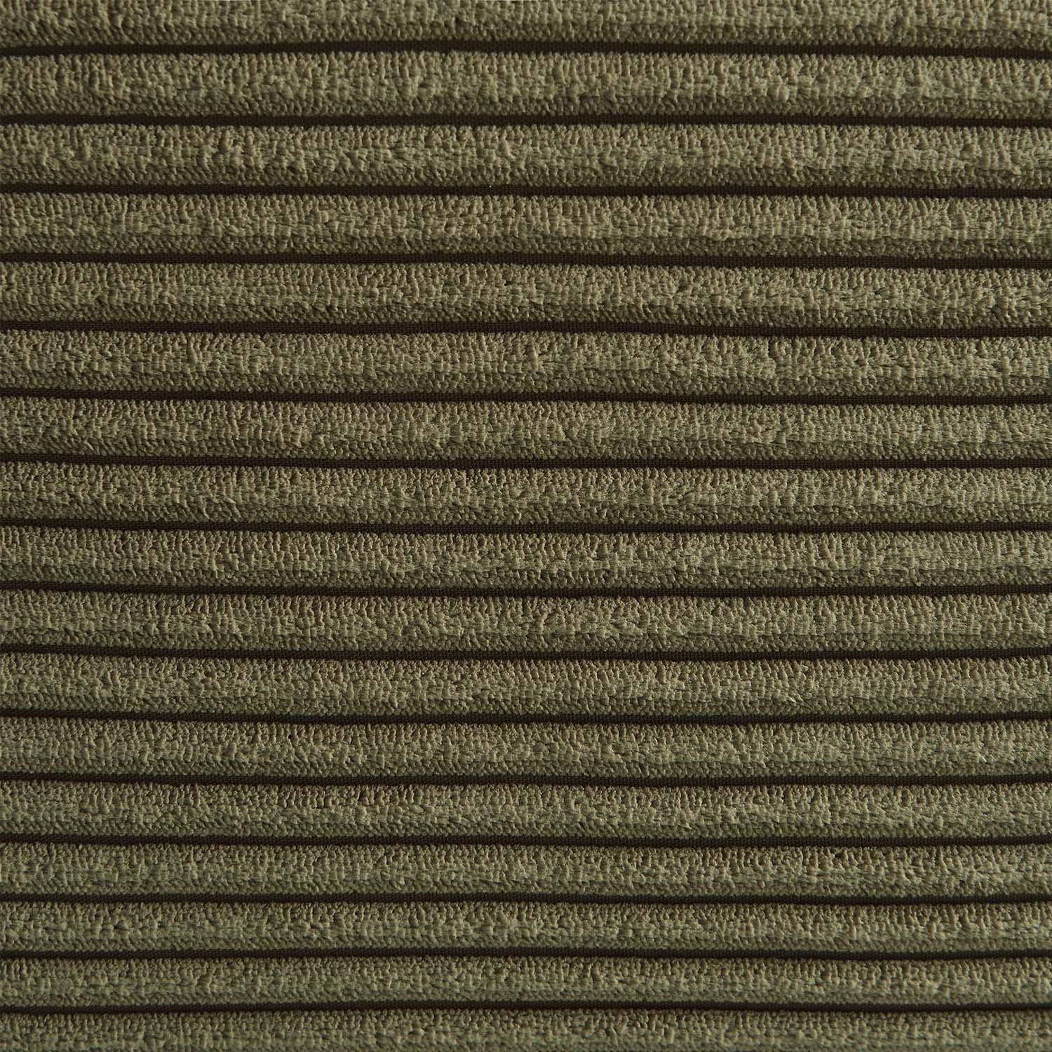 Chauffeuse velours côtelé 2 places kaki - Sokol Photo4