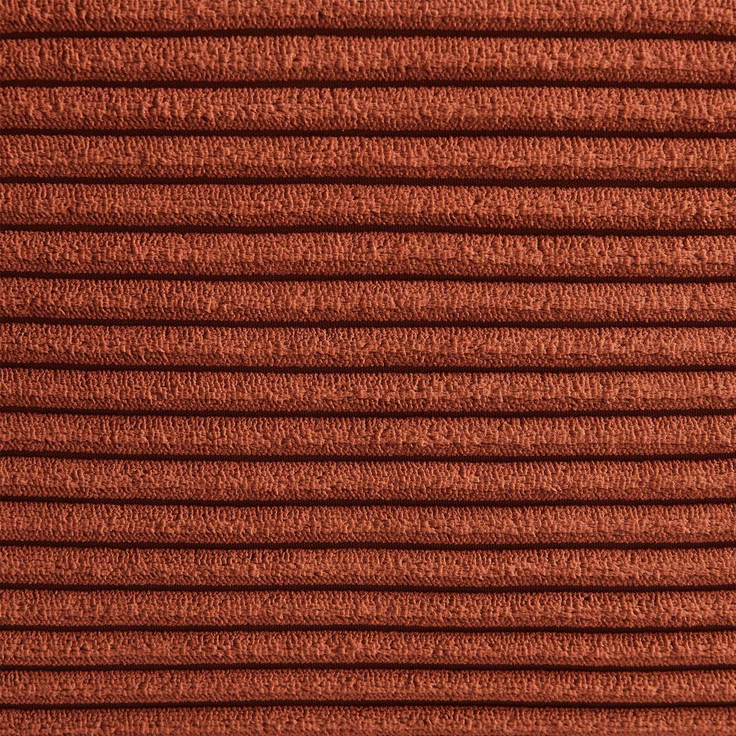 Poltrona in velluto a coste 2 posti Terracotta - 137x105x72 cm,sweeek,Photo6