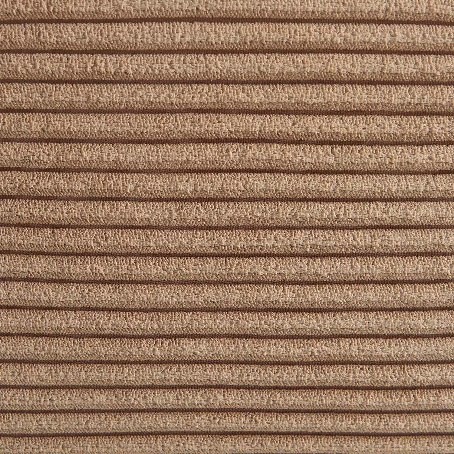 Chauffeuse velours côtelé 3 places beige foncé - Sokol,sweeek,Photo4