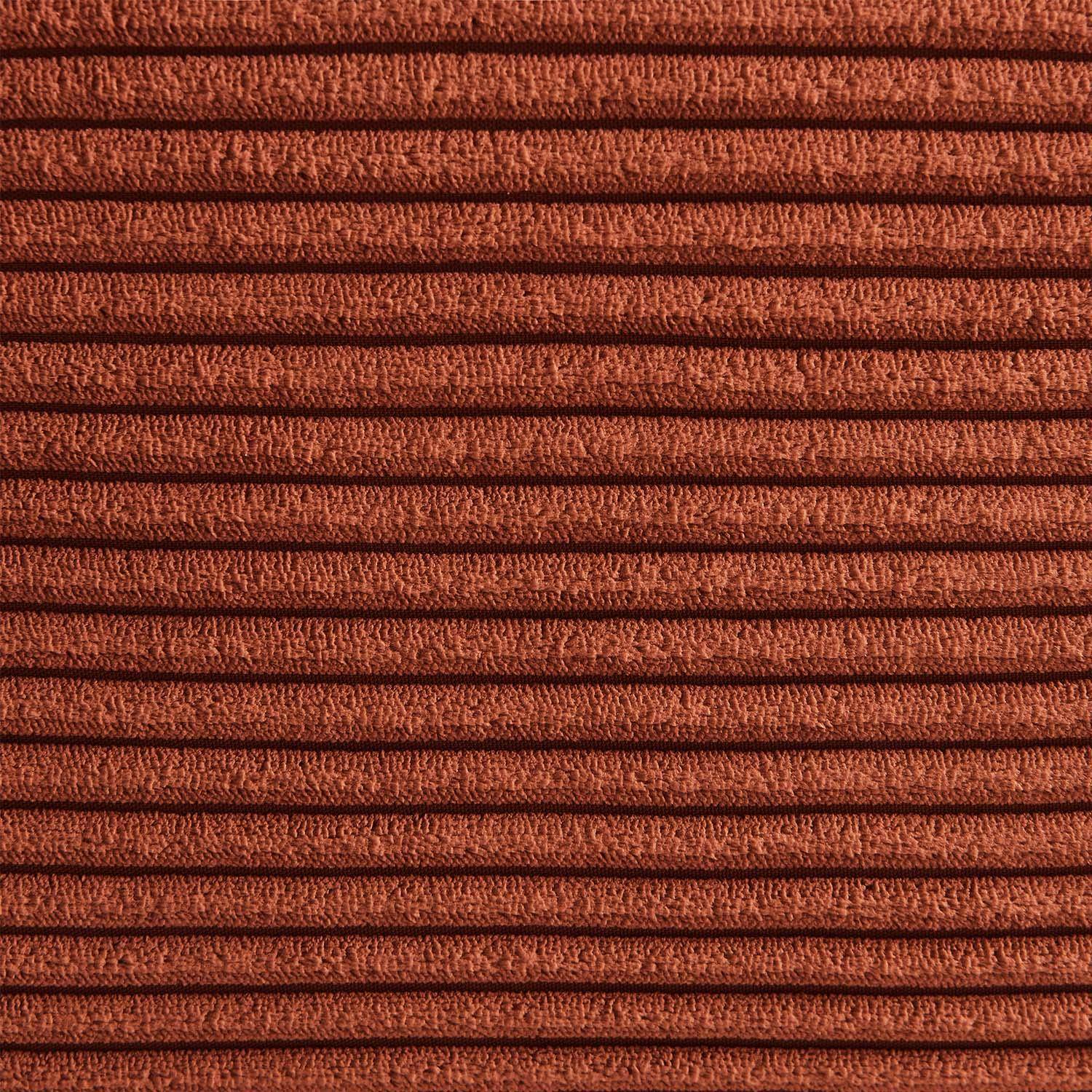 Pouf, repose-pieds pour chauffeuse Sokol velours côtelé terracotta - Sokol Photo4