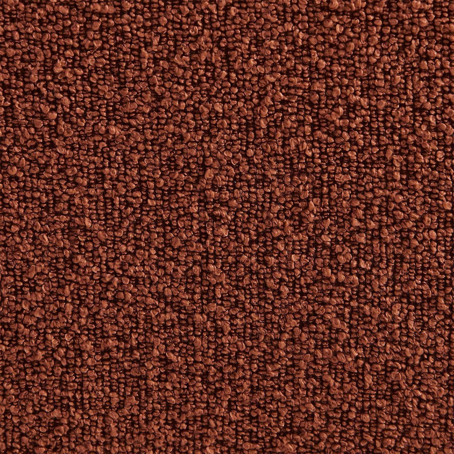 Pouf, repose-pieds pour chauffeuse Sokol bouclette texturée terracotta - Sokol Photo4