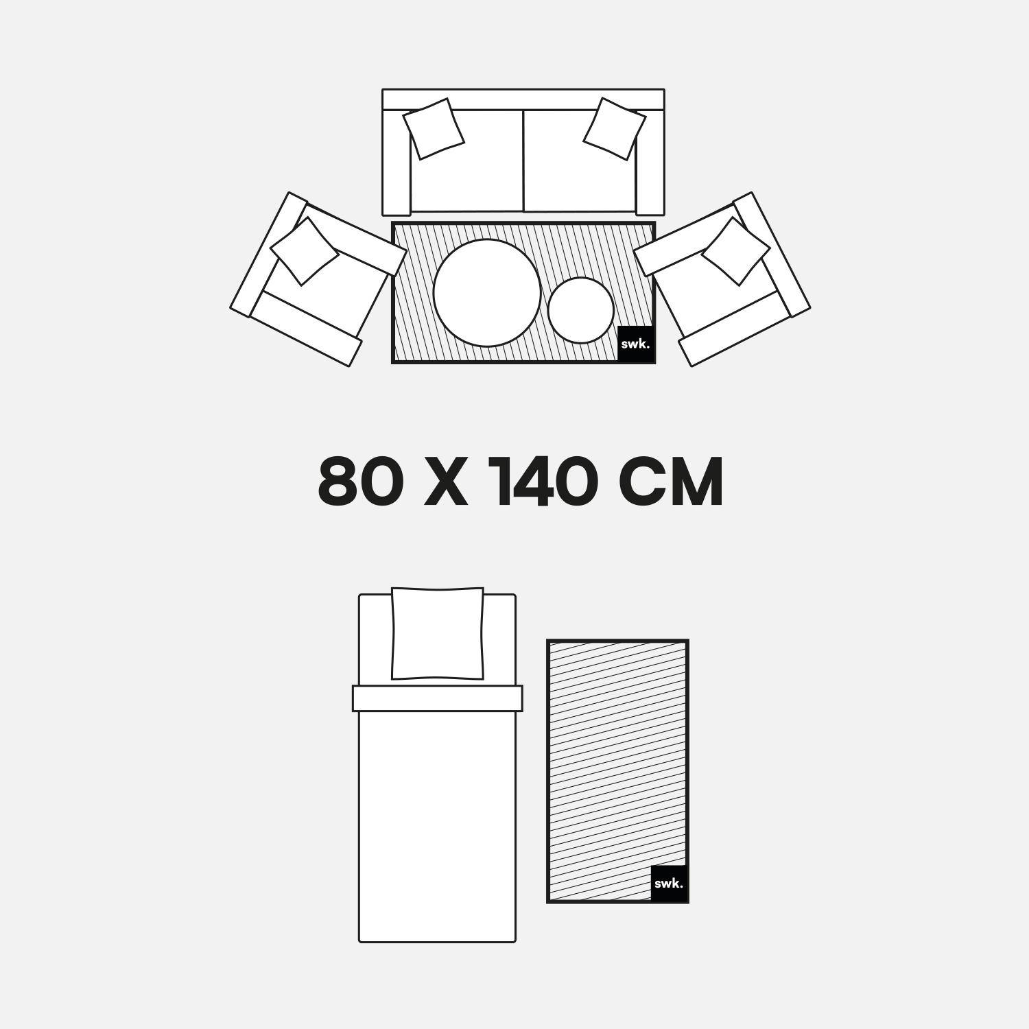 Tappeto da interno a righe rosse e rosa - 140x20x80 cm,sweeek,Photo4