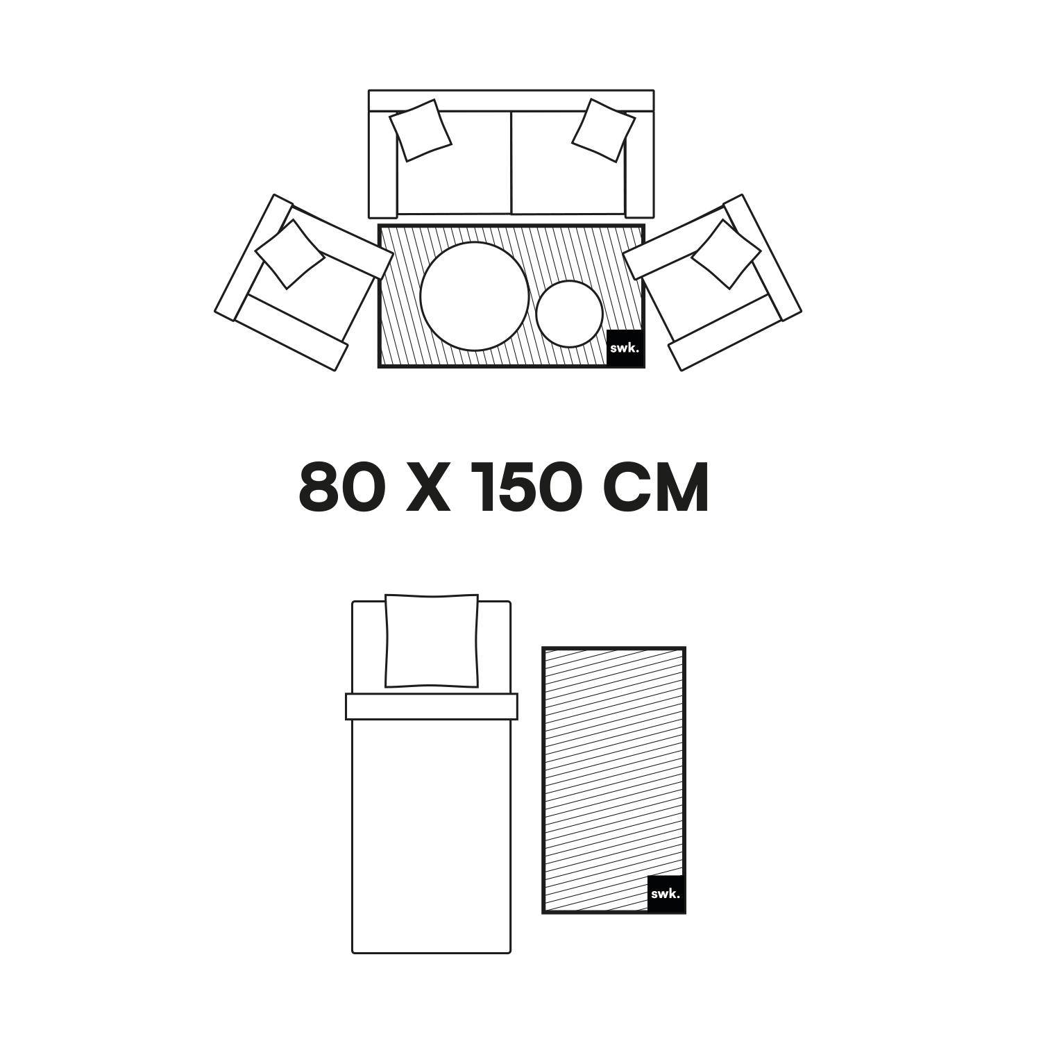 Wit effen tapijt voor binnen heel zacht 80x150cm - Oscaria,sweeek,Photo4