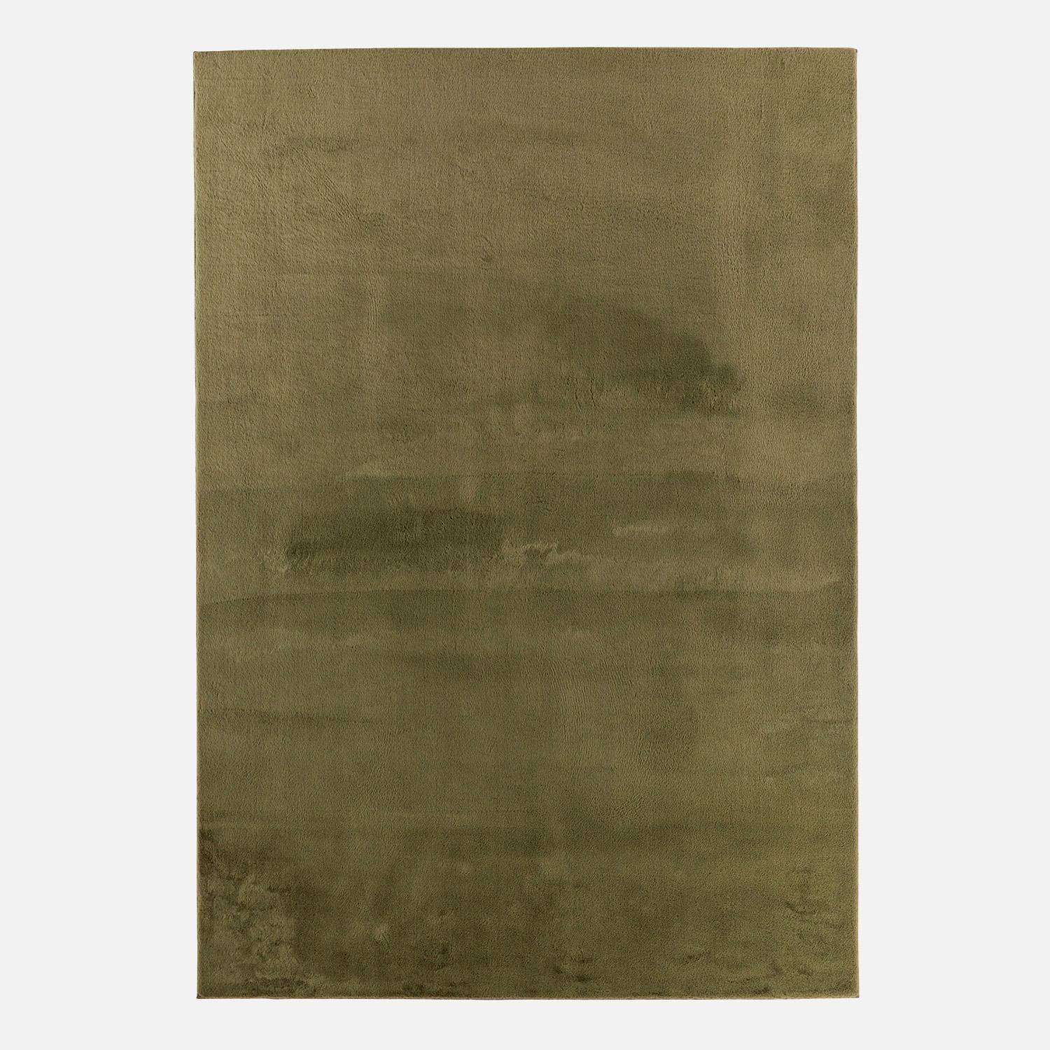 Indoor rug plain green 120 x 160 cm - Oscaria,sweeek,Photo2