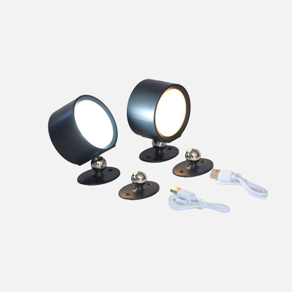 Conjunto de 2 lâmpadas recarregáveis para pérgola, Antracite