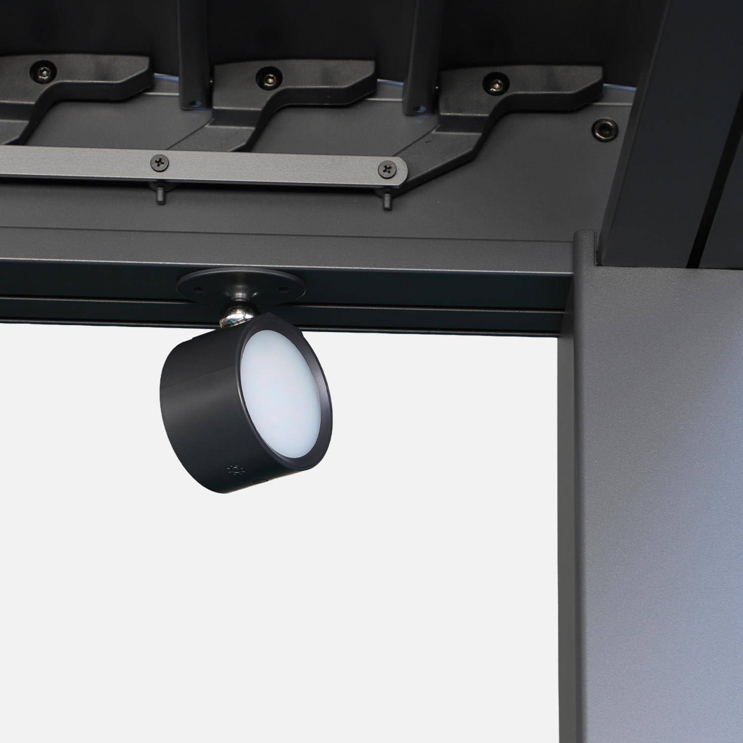 Conjunto de 2 lâmpadas recarregáveis para pérgola Antracite - 7.5x4.7x10.2 cm Photo3