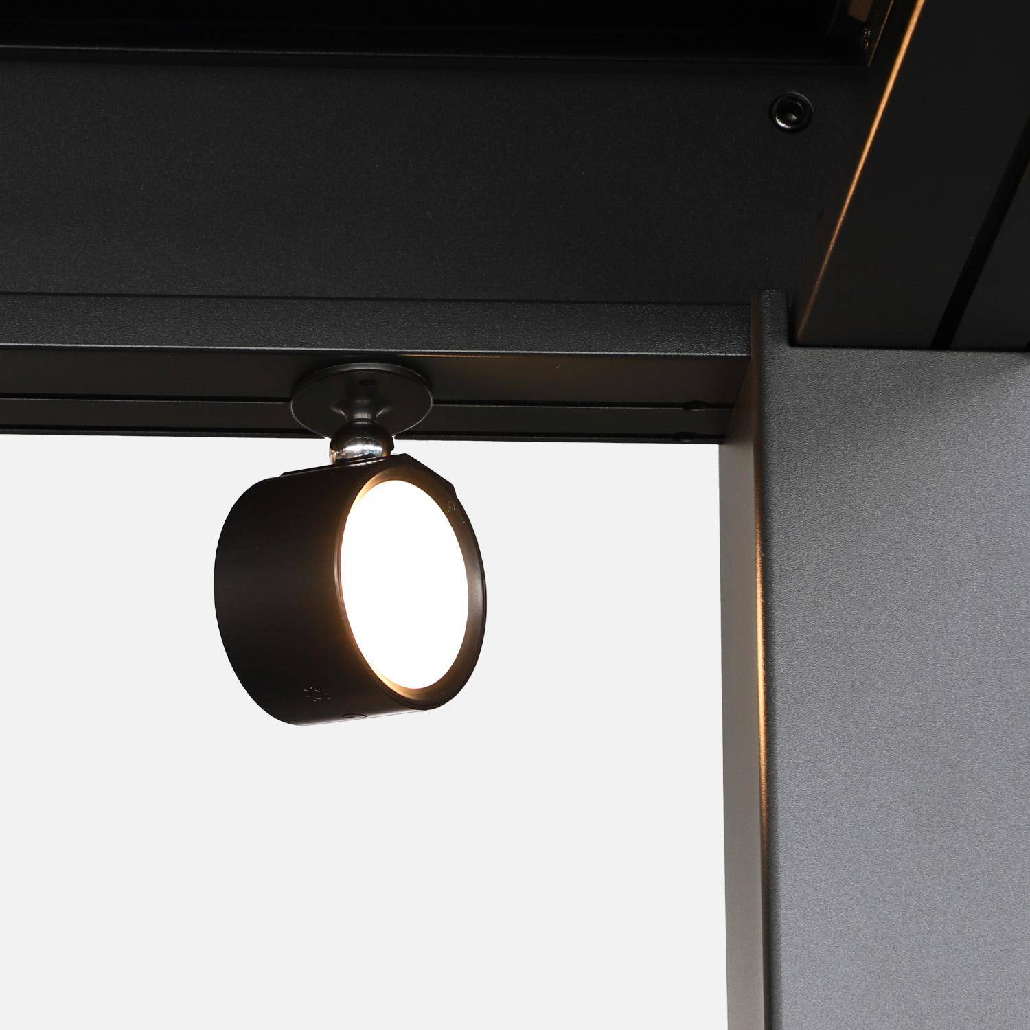 Conjunto de 2 lâmpadas recarregáveis para pérgola Preto - 7.5x4.7x10.2 cm Photo3