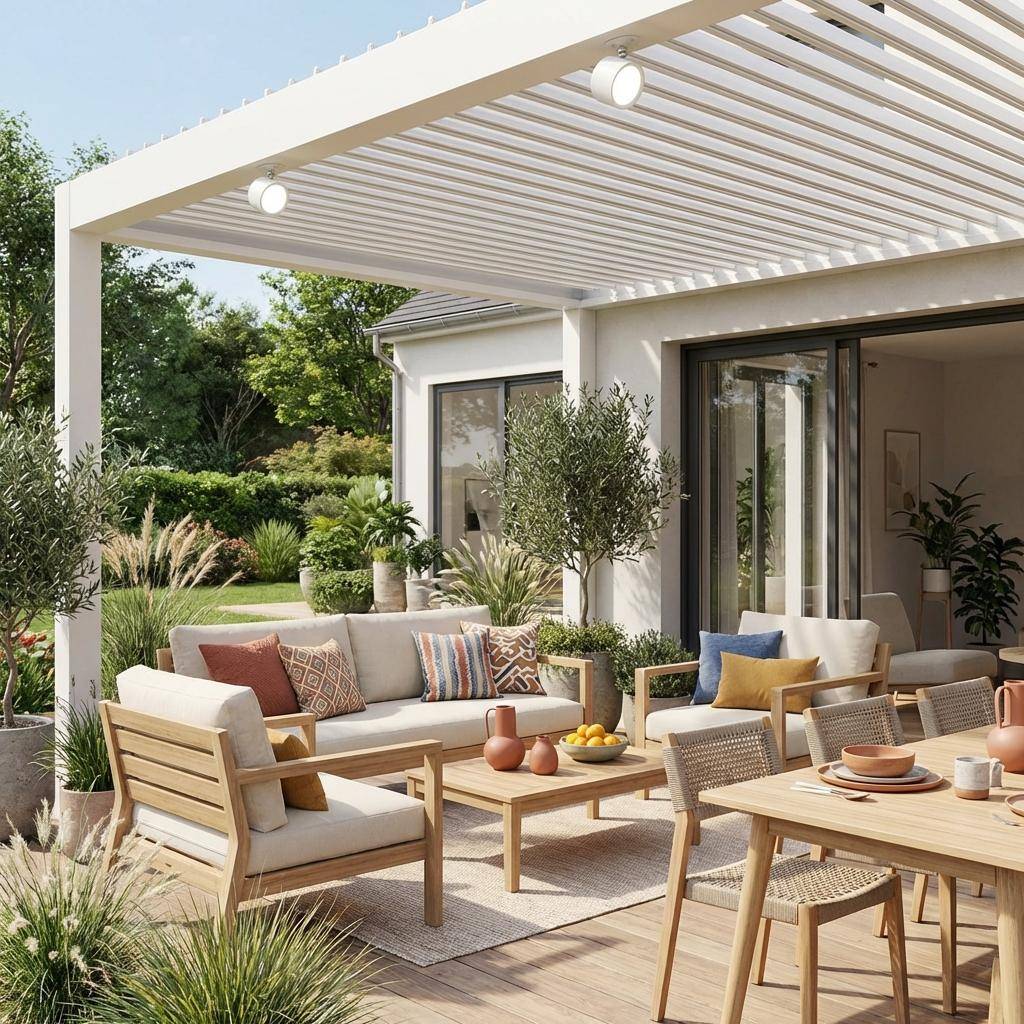 Lámpara recargable para pérgola, set de 2 Blanco - 7.5x4.7x10.2 cm Photo1