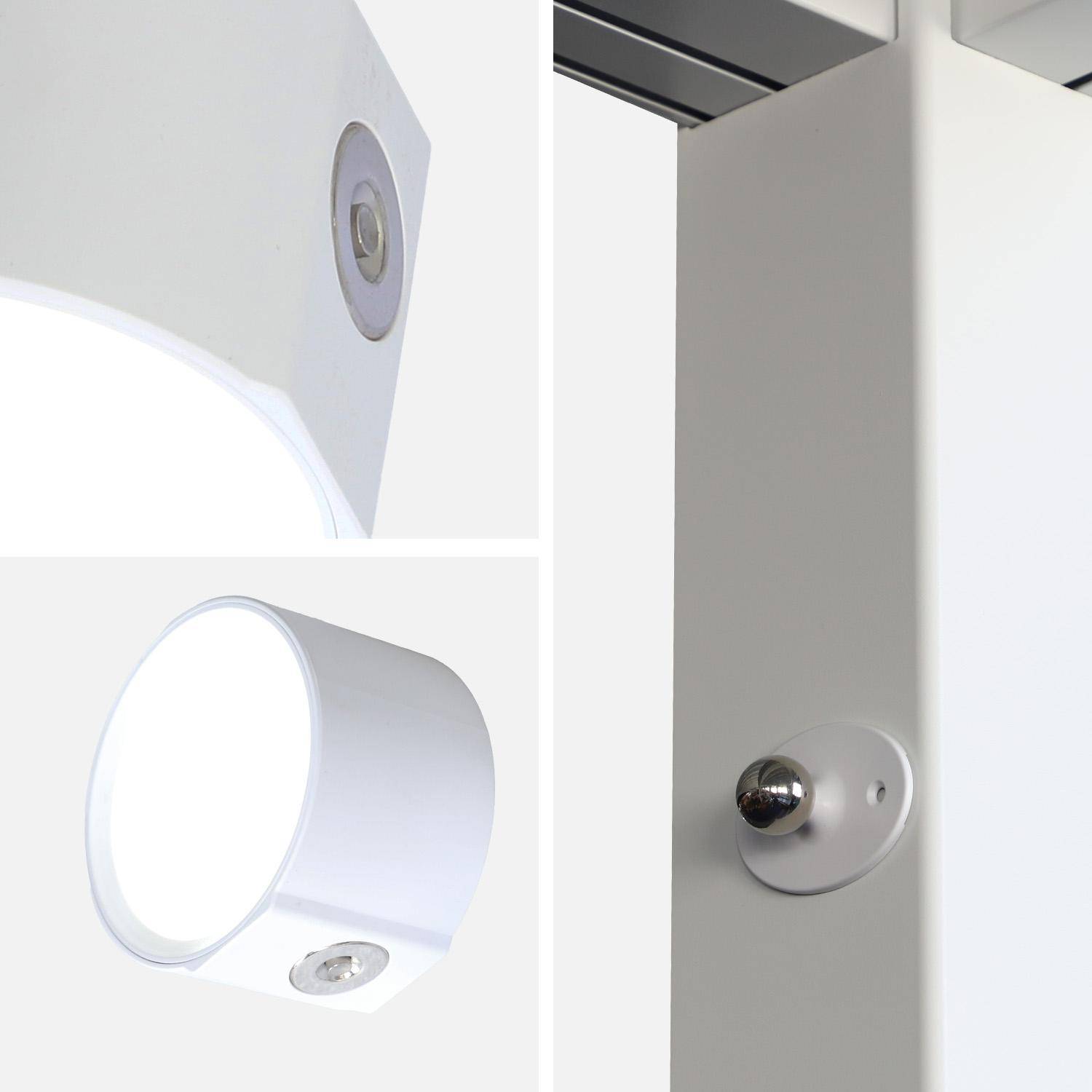 Lot de 2 lampes rechargeables pour pergola blanc - Lux,sweeek,Photo4