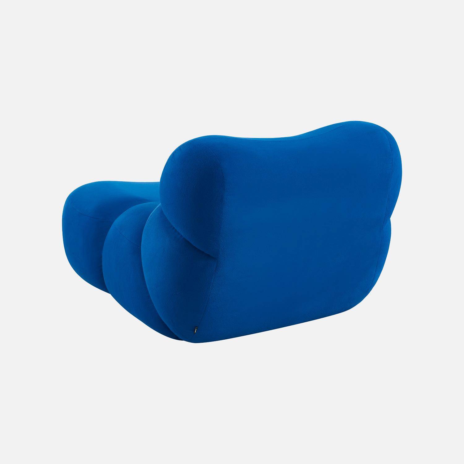 Poltrona in tessuto, 1 posto Blu elettrico - 92x103x70 cm,sweeek,Photo4