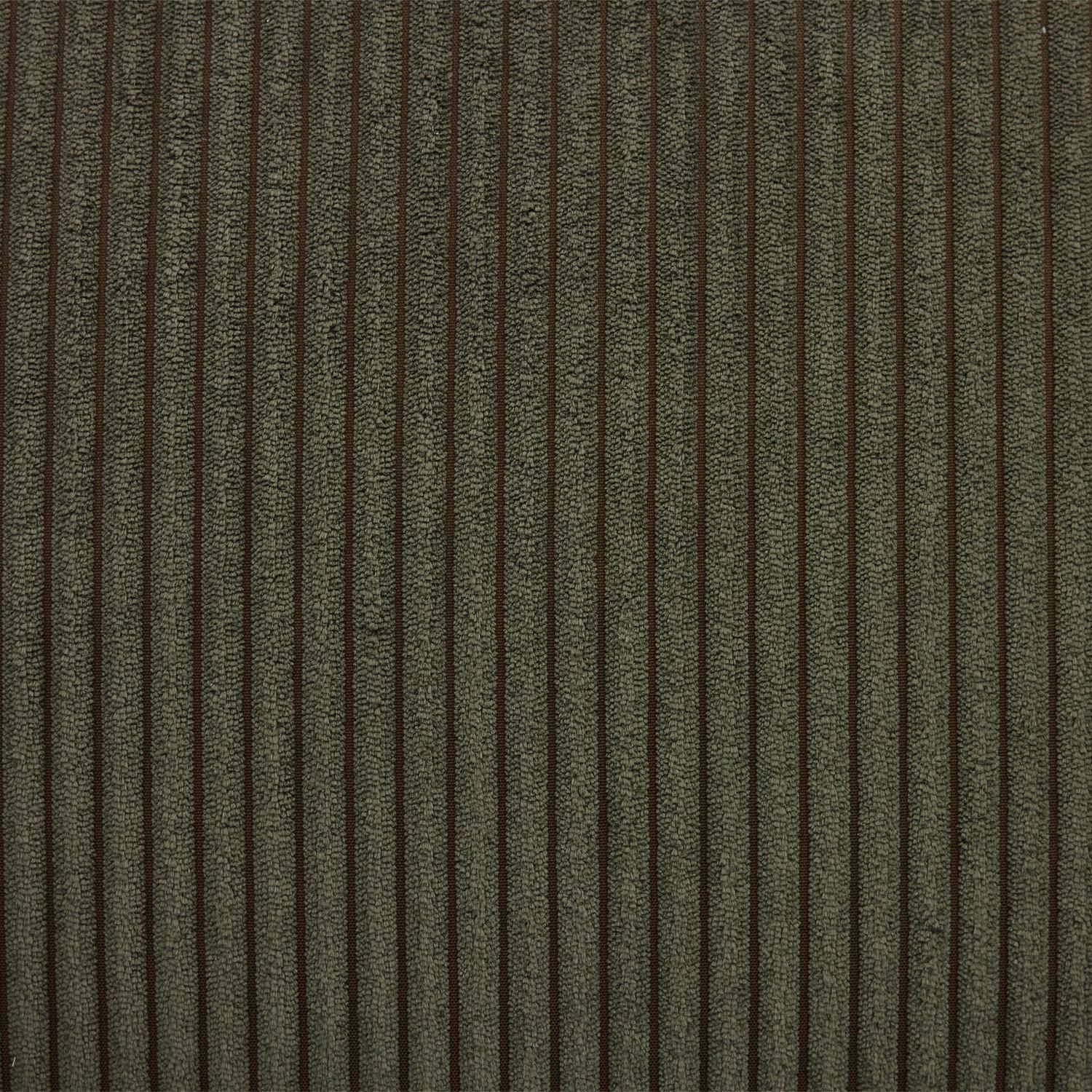 Poltrona vintage em veludo canelado com estrutura em metal cromado Verde caqui - 81x80x80 cm,sweeek,Photo6
