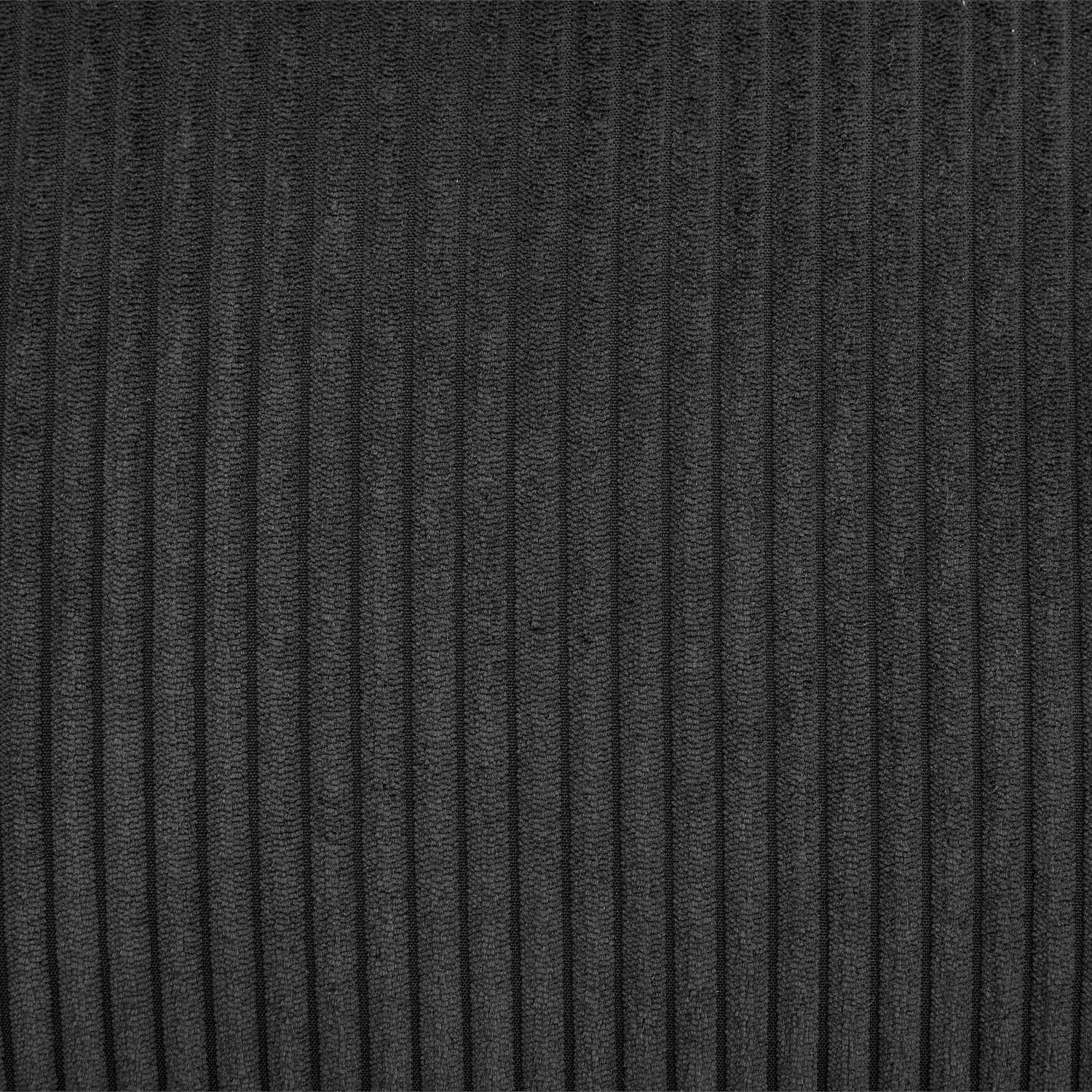 Sillón vintage de pana con estructura cromada Negro - 81x80x80 cm Photo4