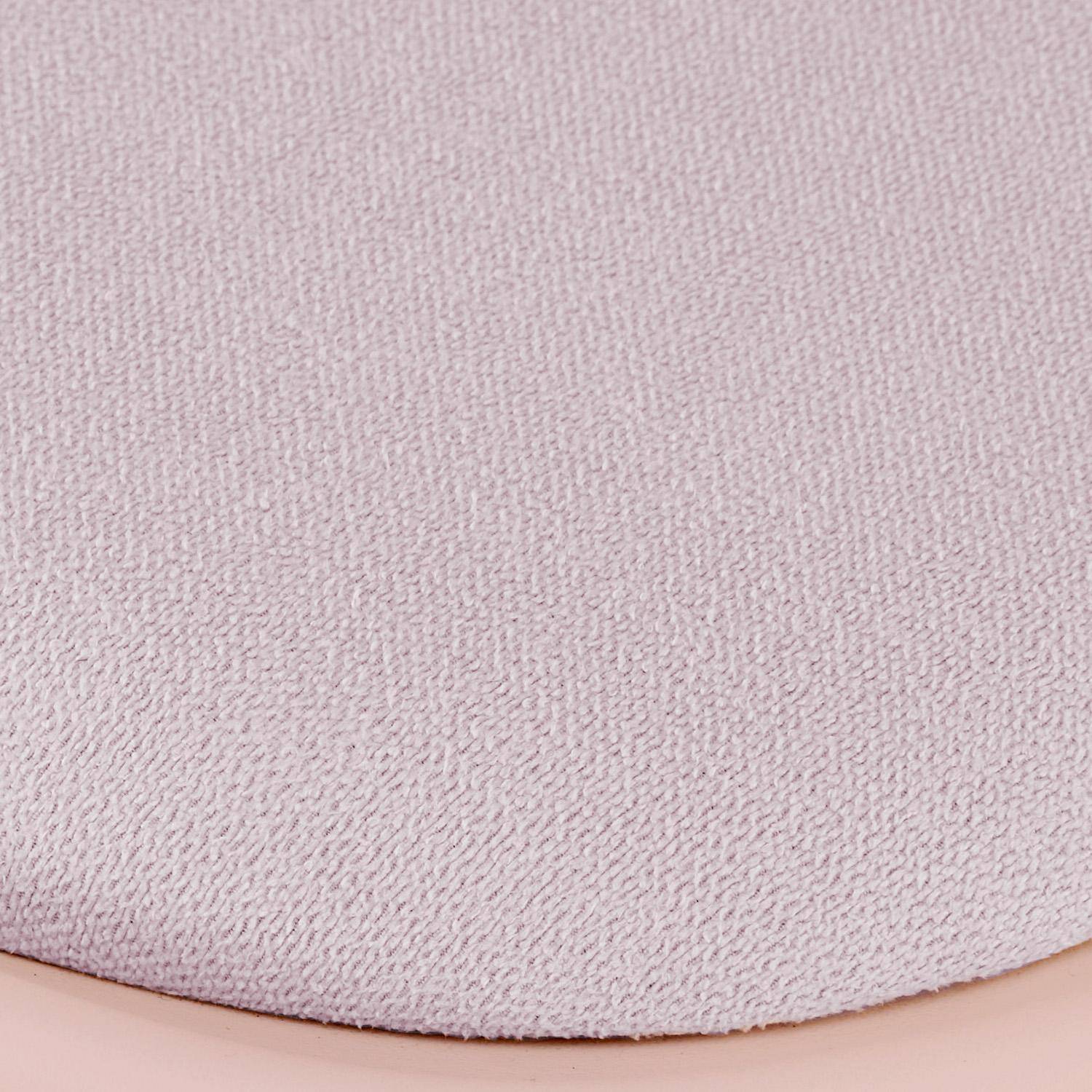 Silla de oficina infantil con ruedas ajustable, base cromada Rosa pálido - 44x44x60 cm Photo4