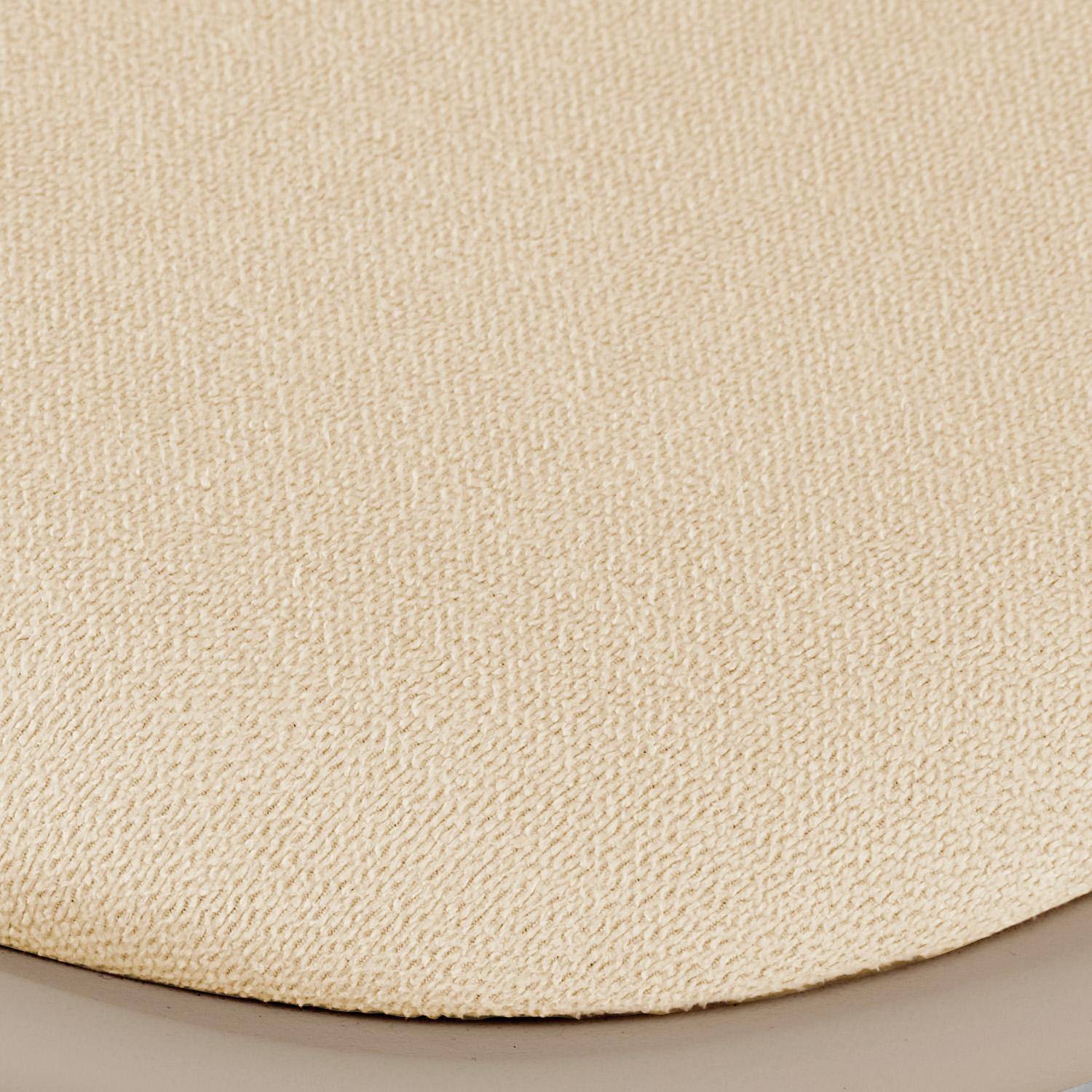 Silla de oficina infantil con ruedas ajustable, base cromada Beige - 44x44x60 cm Photo4