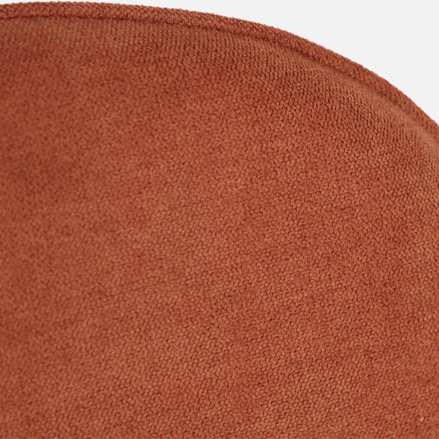Lot de 2 chaises vintage métal et tissu terracotta - Nina Photo5