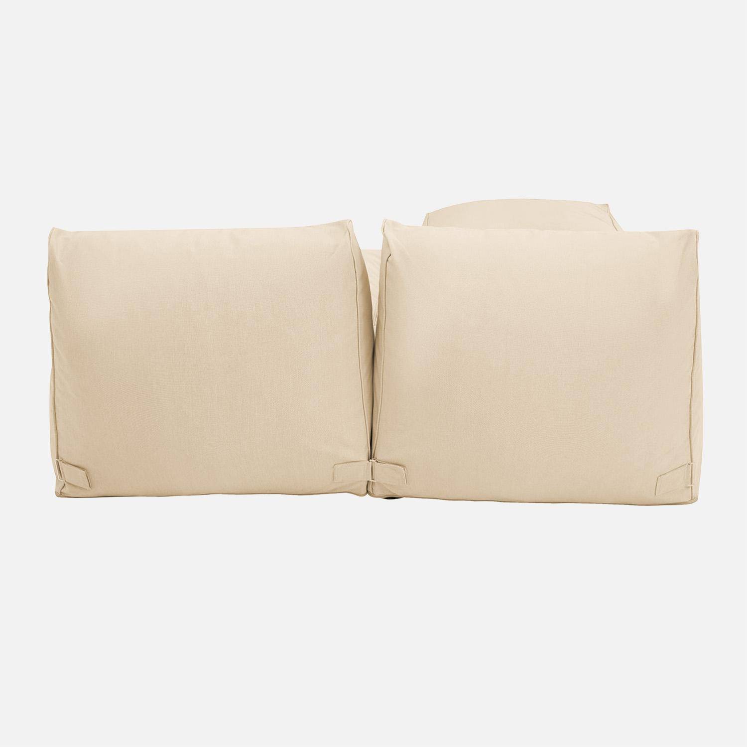 Chauffeuses et repose pied extérieur oléfine beige - Pluma Photo3