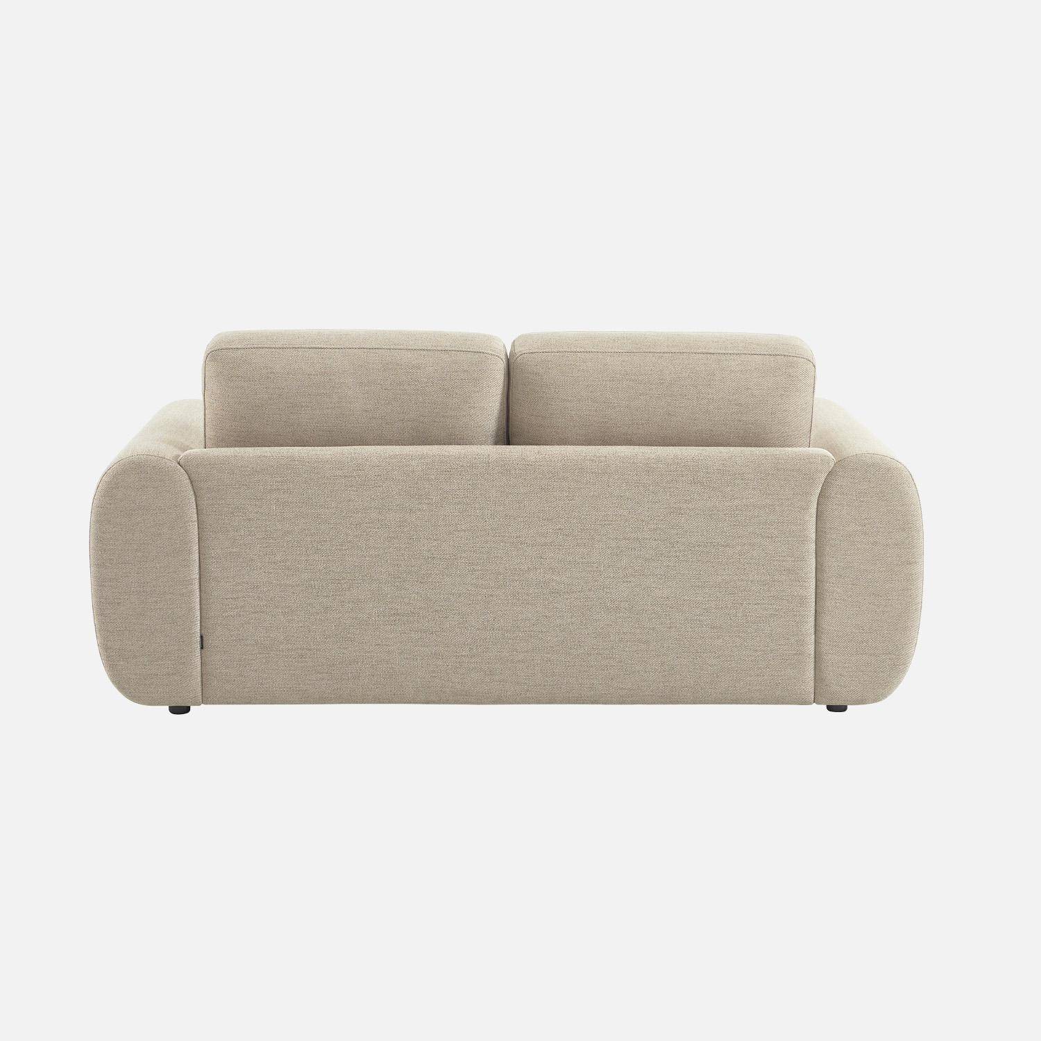 Sofá de tela, de 2 plazas  Beige - 174x88x78 cm Photo4