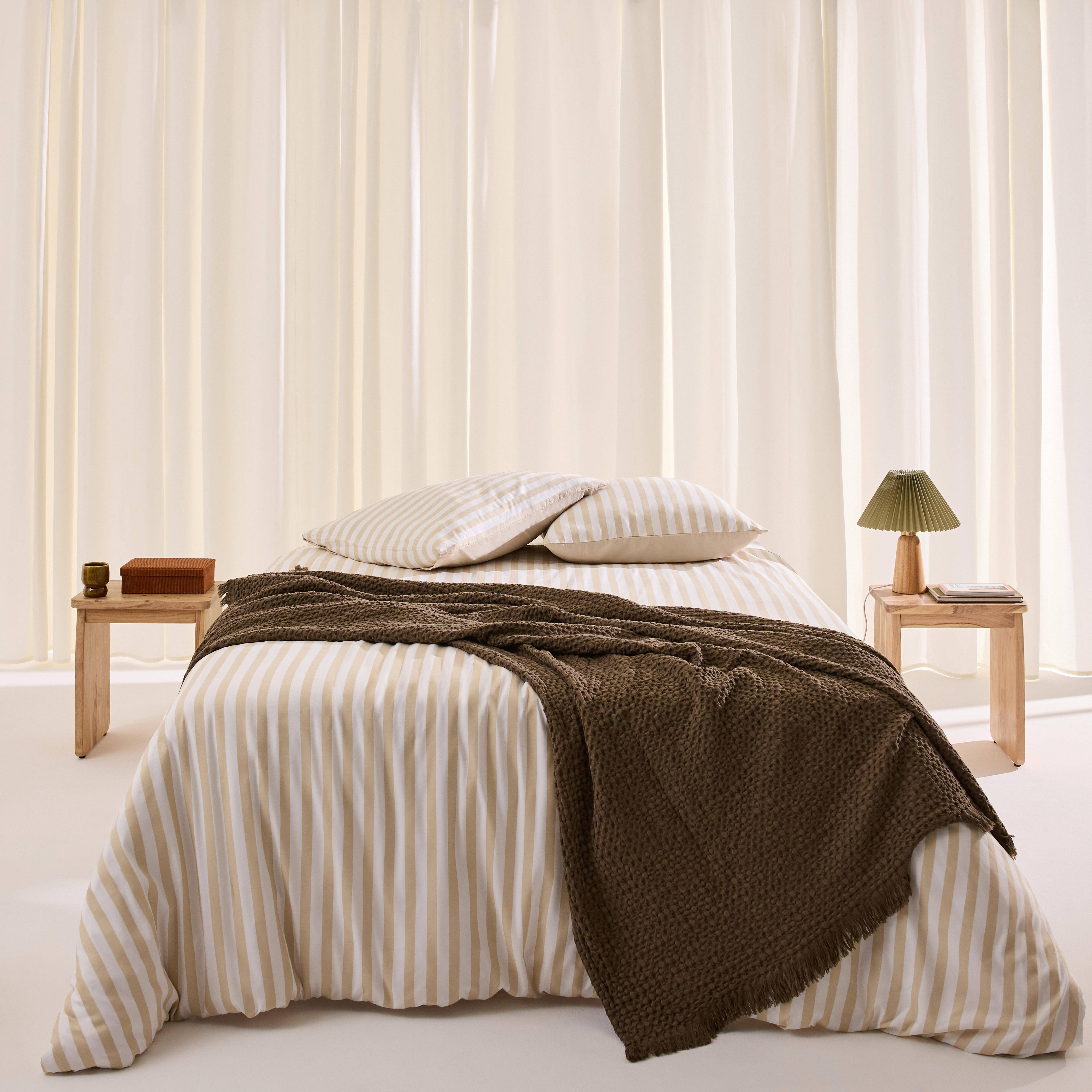 Lot de 2 tables de chevet, table d'appoint exotique bois d'acacia naturel - Asha,sweeek,Photo1