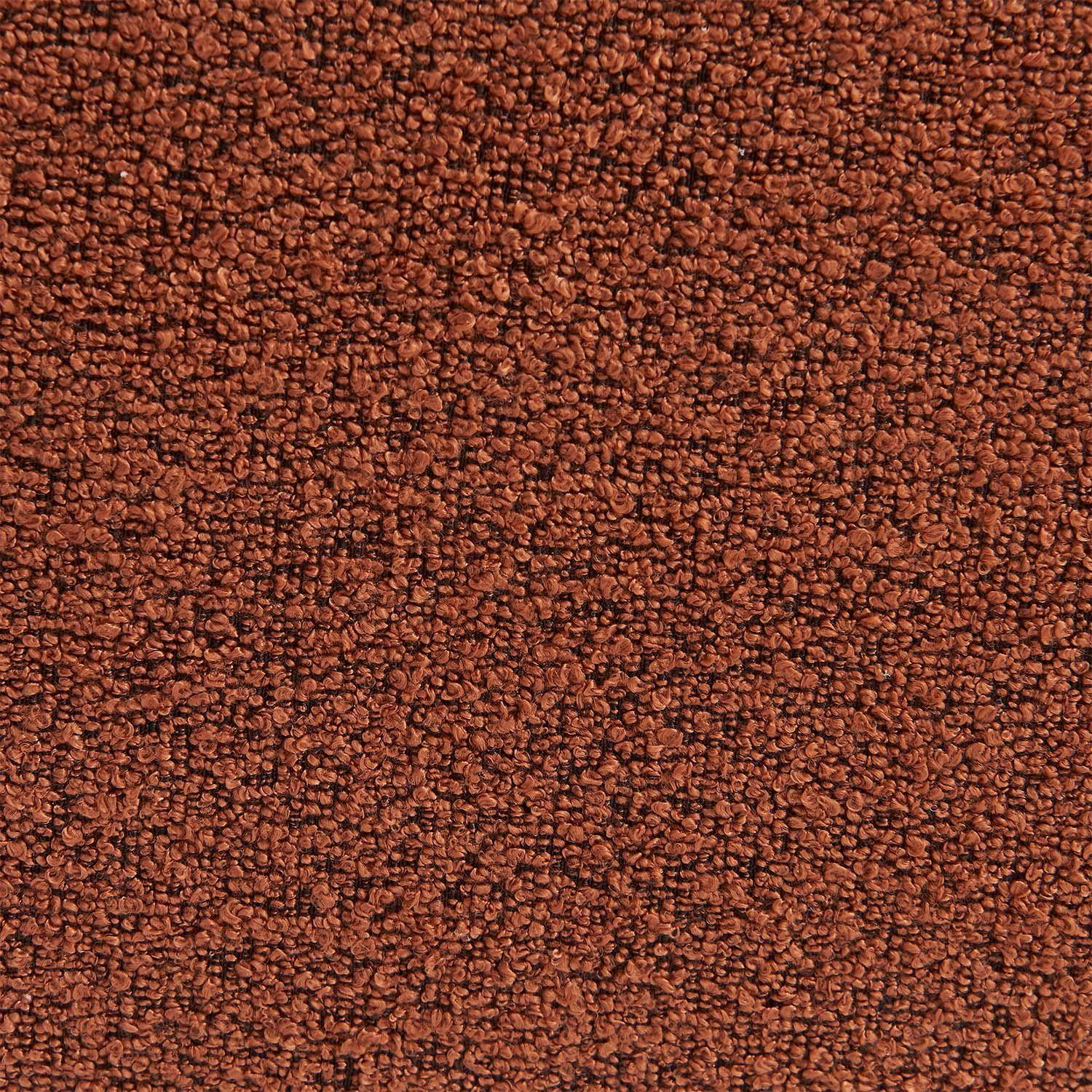 Canapé modulable bouclette texturée 3 places avec repose pied terracotta - Boni,sweeek,Photo6