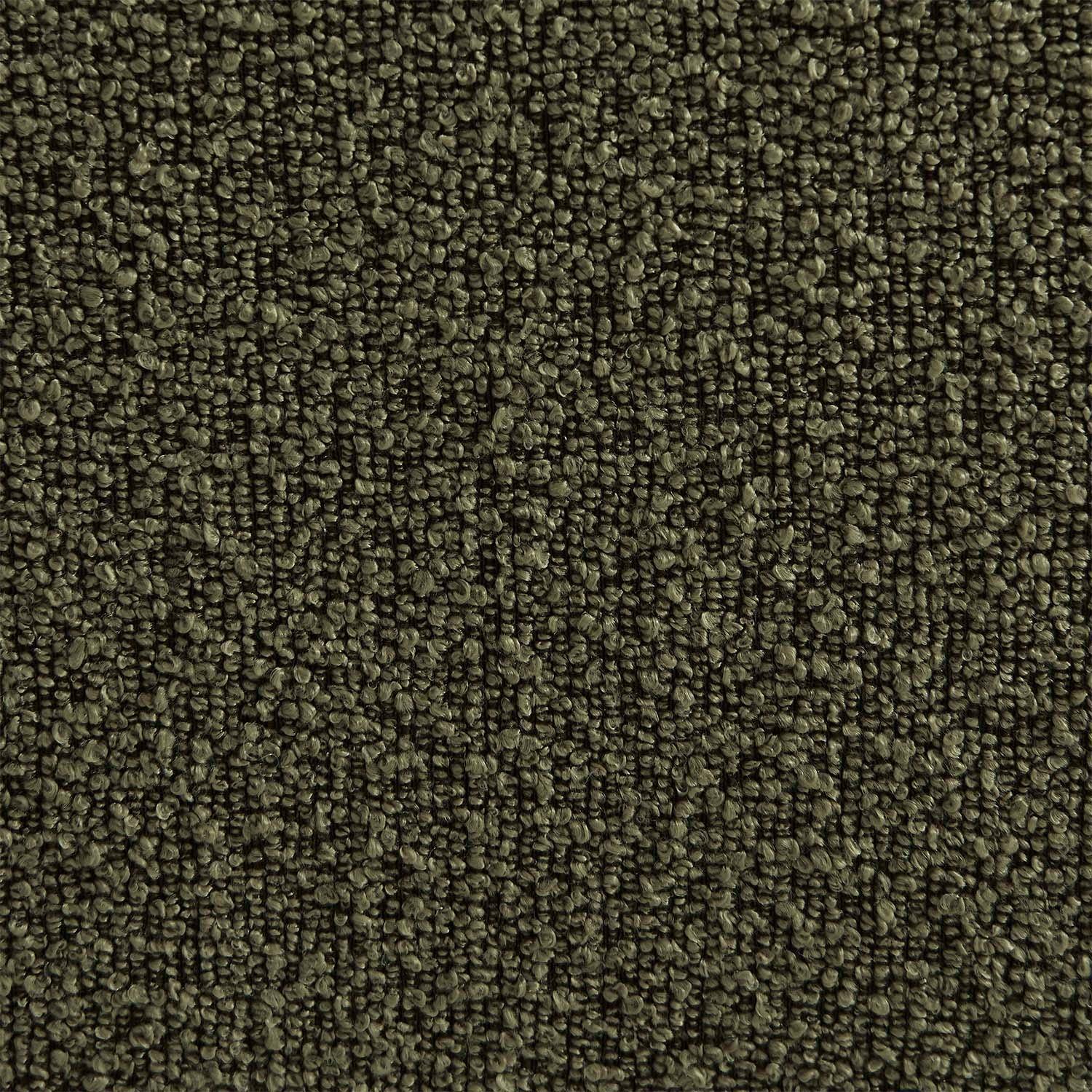 Canapé d'angle modulable 5 places avec repose pied bouclette texturée kaki - Sokol Photo6
