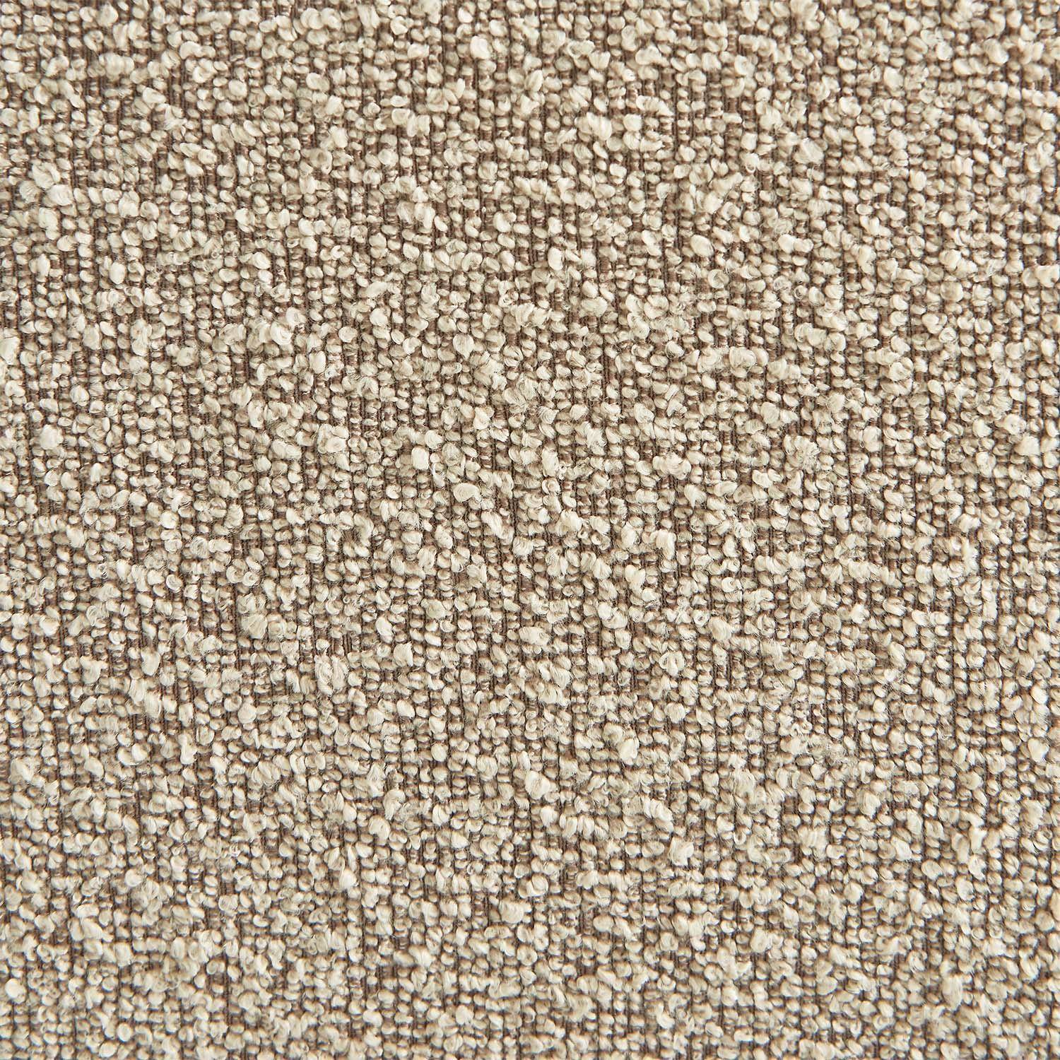 Canapé d'angle modulable 5 places avec repose pied bouclette texturée beige - Sokol Photo6