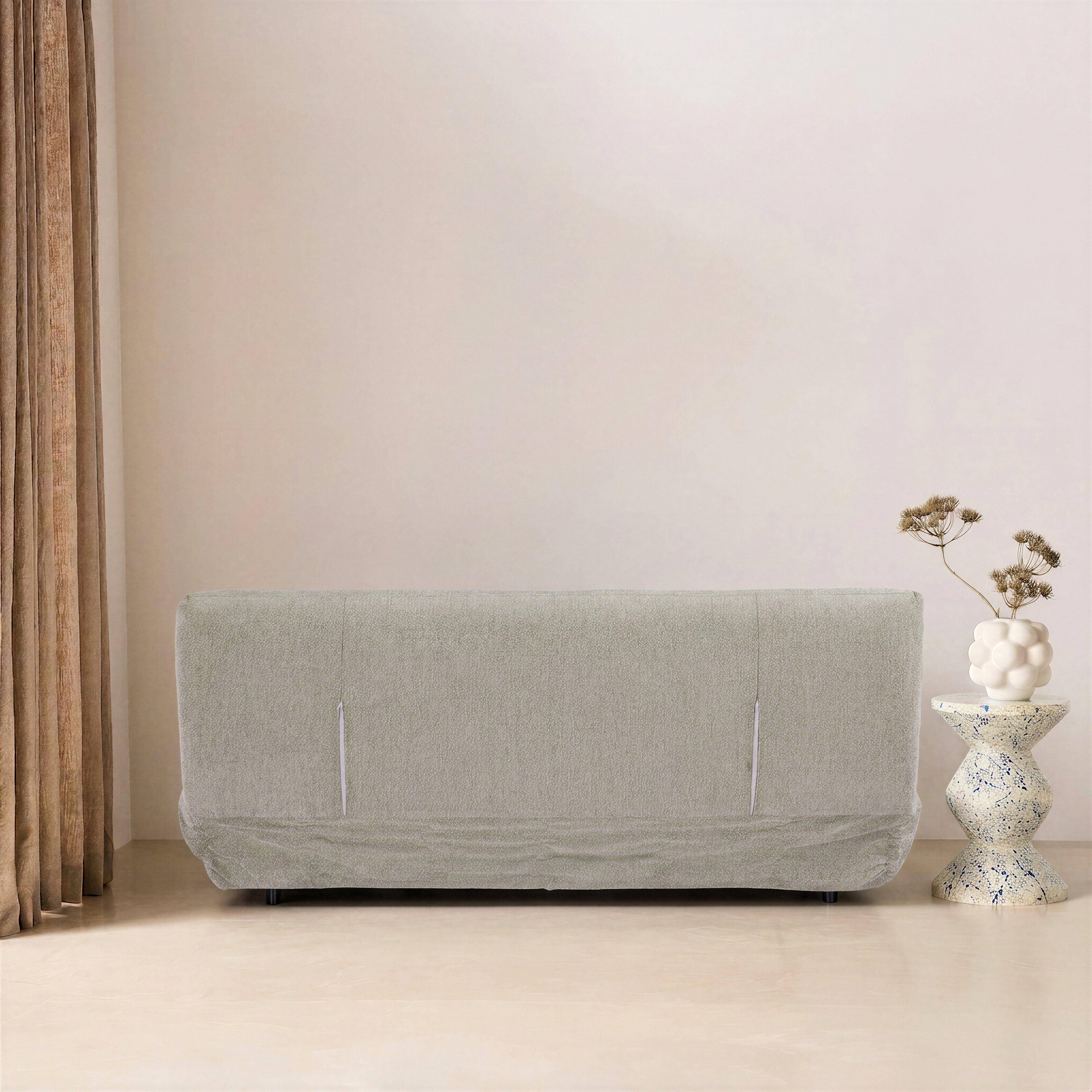 3-Sitzer Schlafsofa mit Chenille-Bezug beige - Klik Photo4
