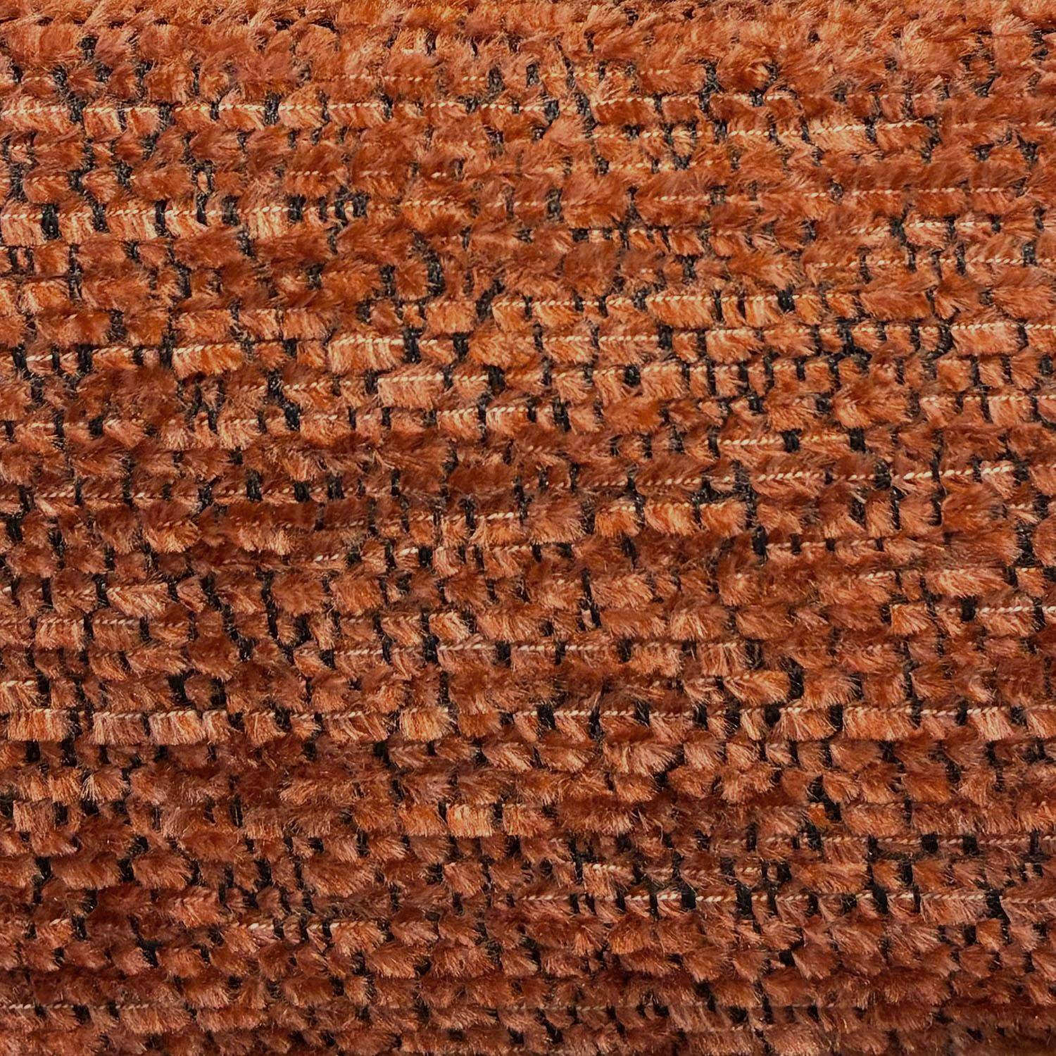 Banquette convertible tissu chenille 3 places terracotta - Klik Photo6