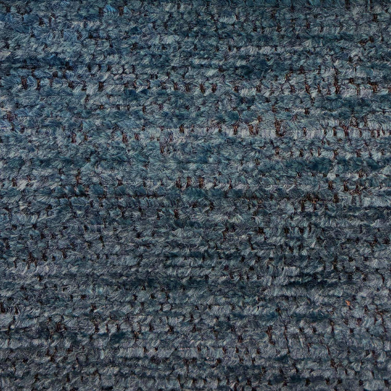 Sofá-cama conversível em tecido chenille, 3 lugares Azul - 195x99x83 cm Photo6