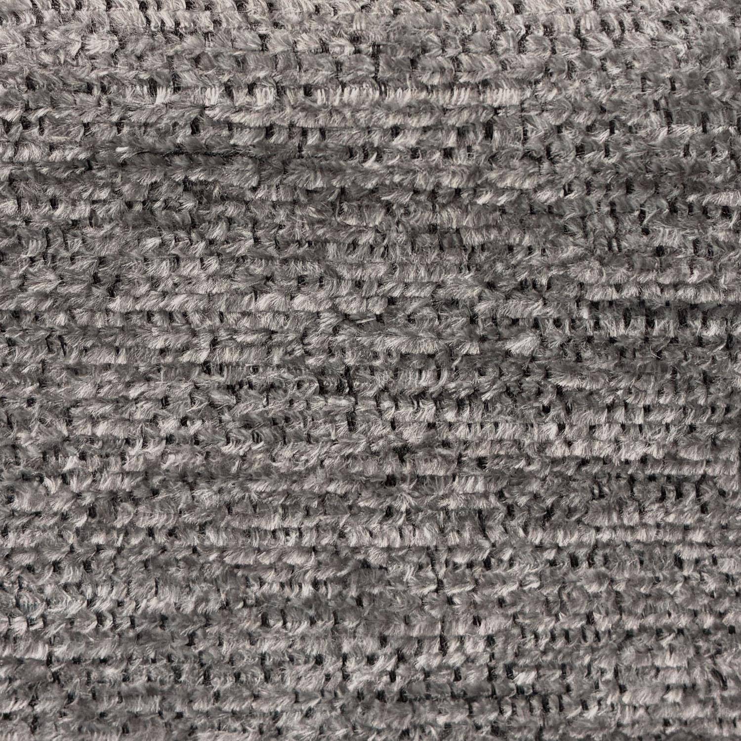 Divano letto convertibile in tessuto ciniglia, 3 posti Grigio - 195x99x83 cm,sweeek,Photo6