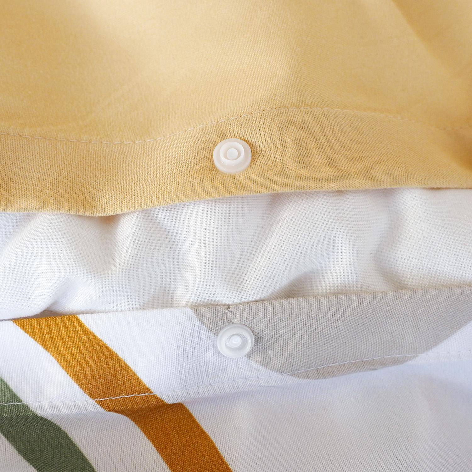 Jogo de cama de solteiro de microfibra reversível laranja - 220x240x0.5 cm Photo2